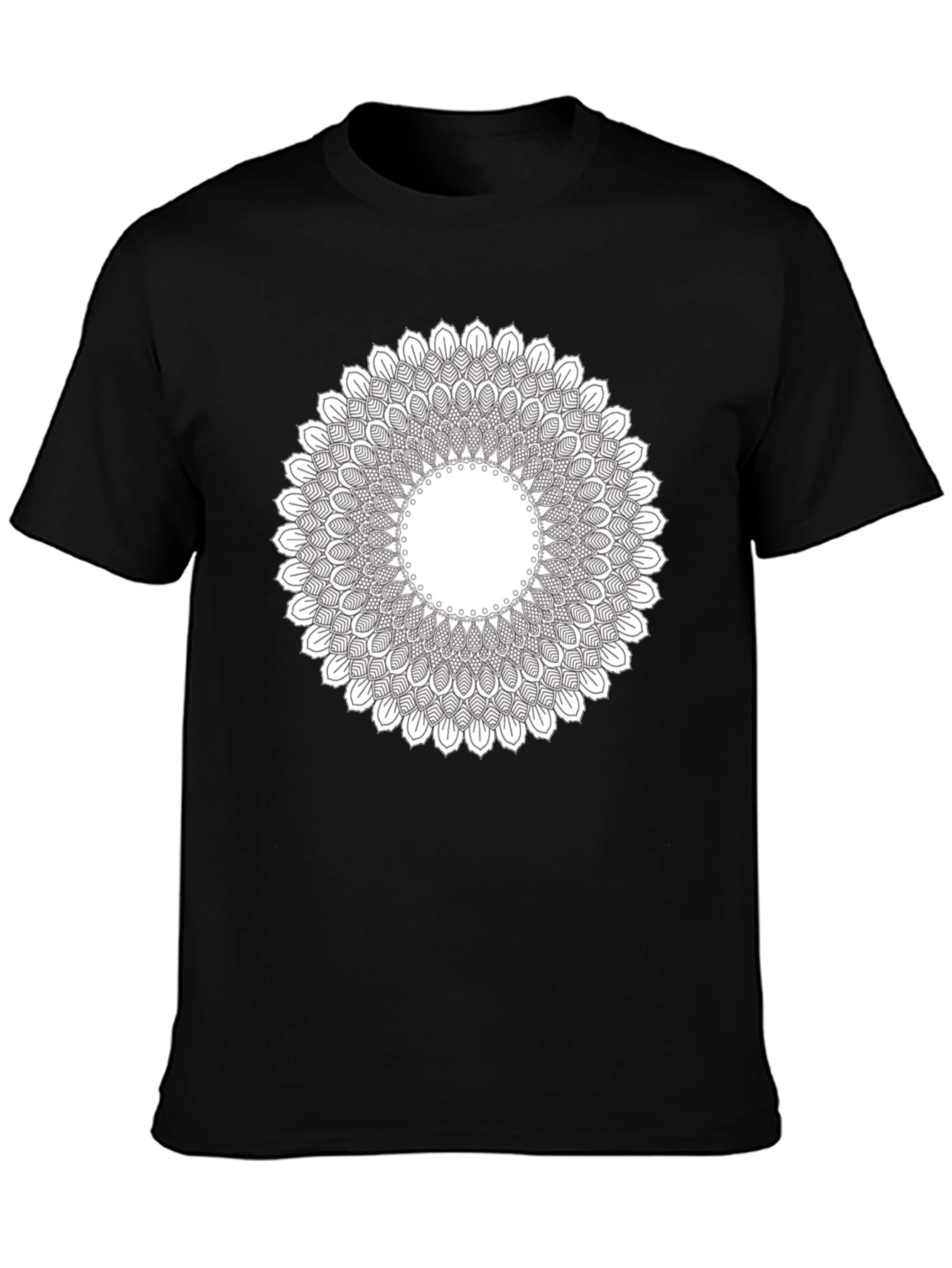 Mandala Print Crew Neck T-Shirt