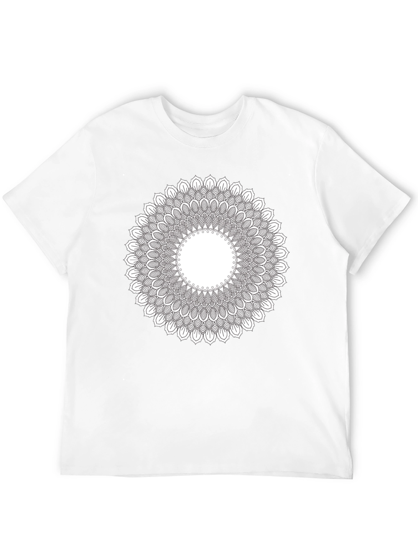 Mandala Print Crew Neck T-Shirt