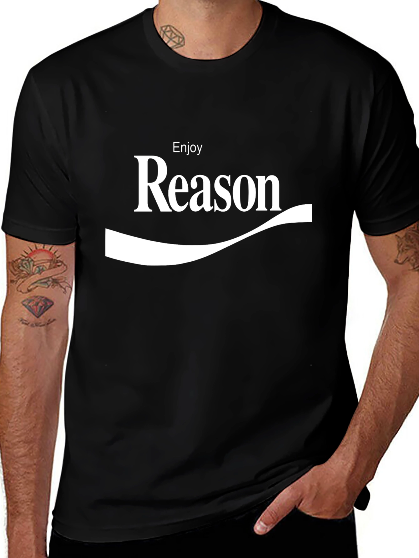Enjoy Reason T-Shirt - Classic Cola Style Tee