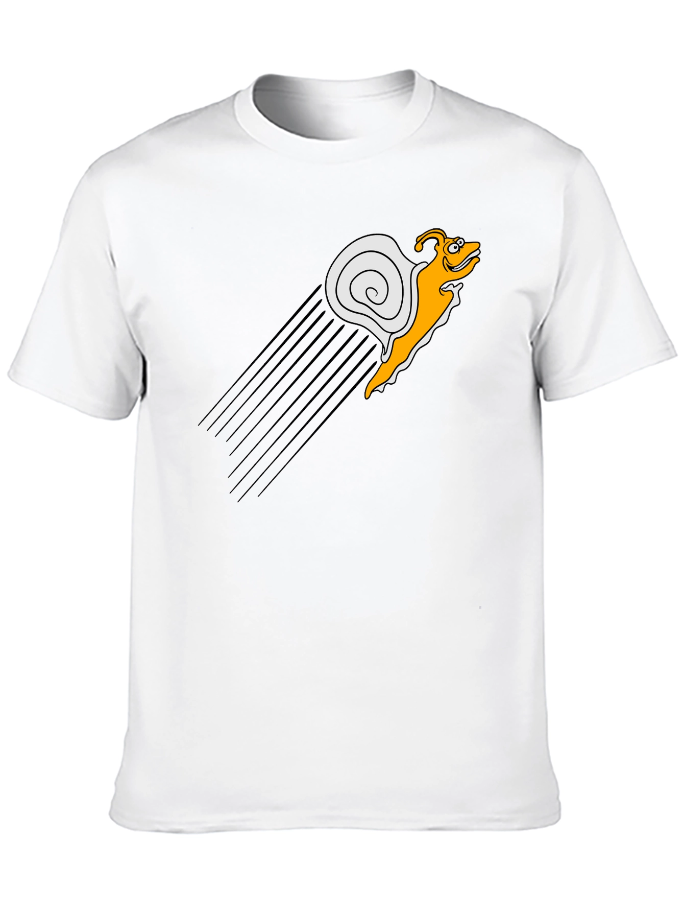 Speedy Snail Graphic Tee - Black Cotton