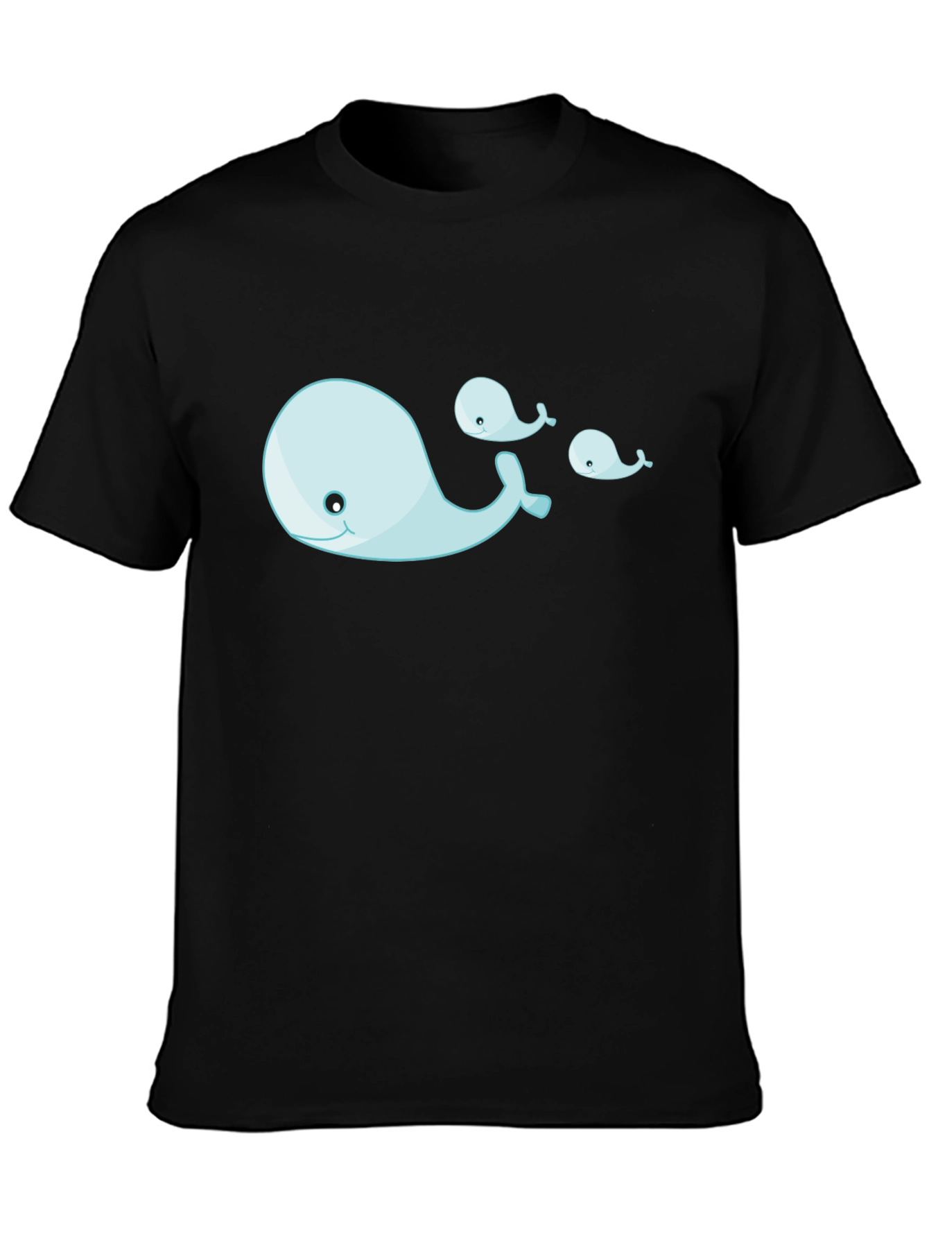 Whale Family T-Shirt - Cute Cartoon Design