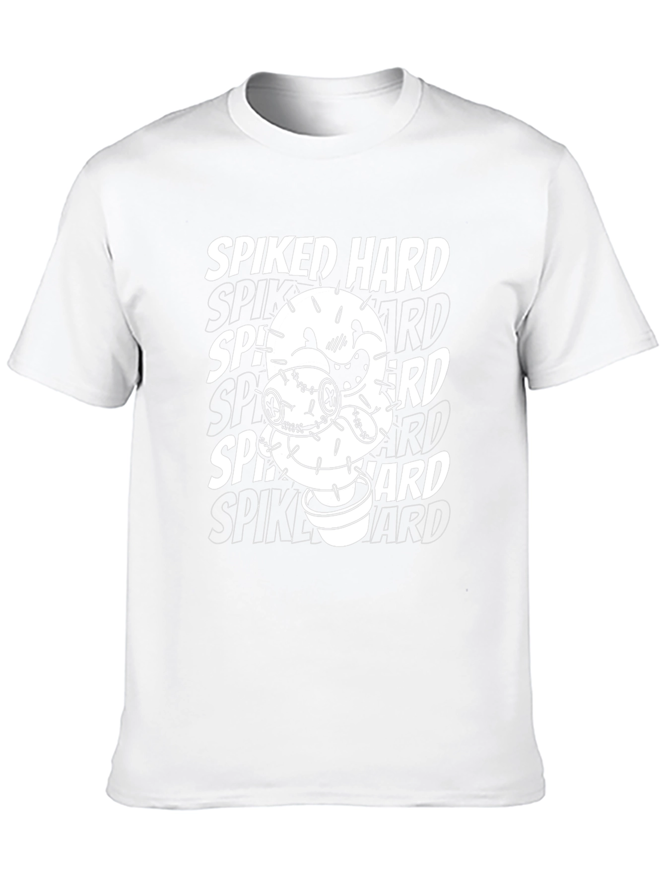 Spiked Hard Graphic T-Shirt