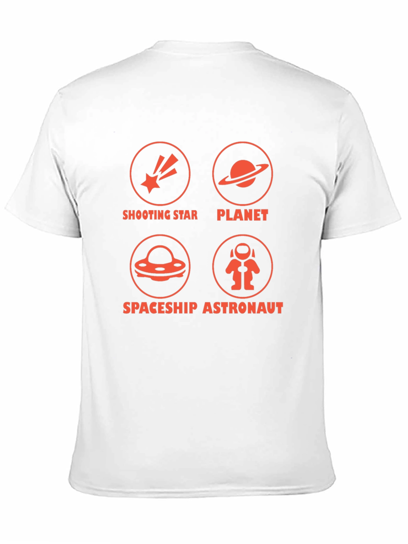 Space Exploration Graphic T-Shirt Black Crew Neck