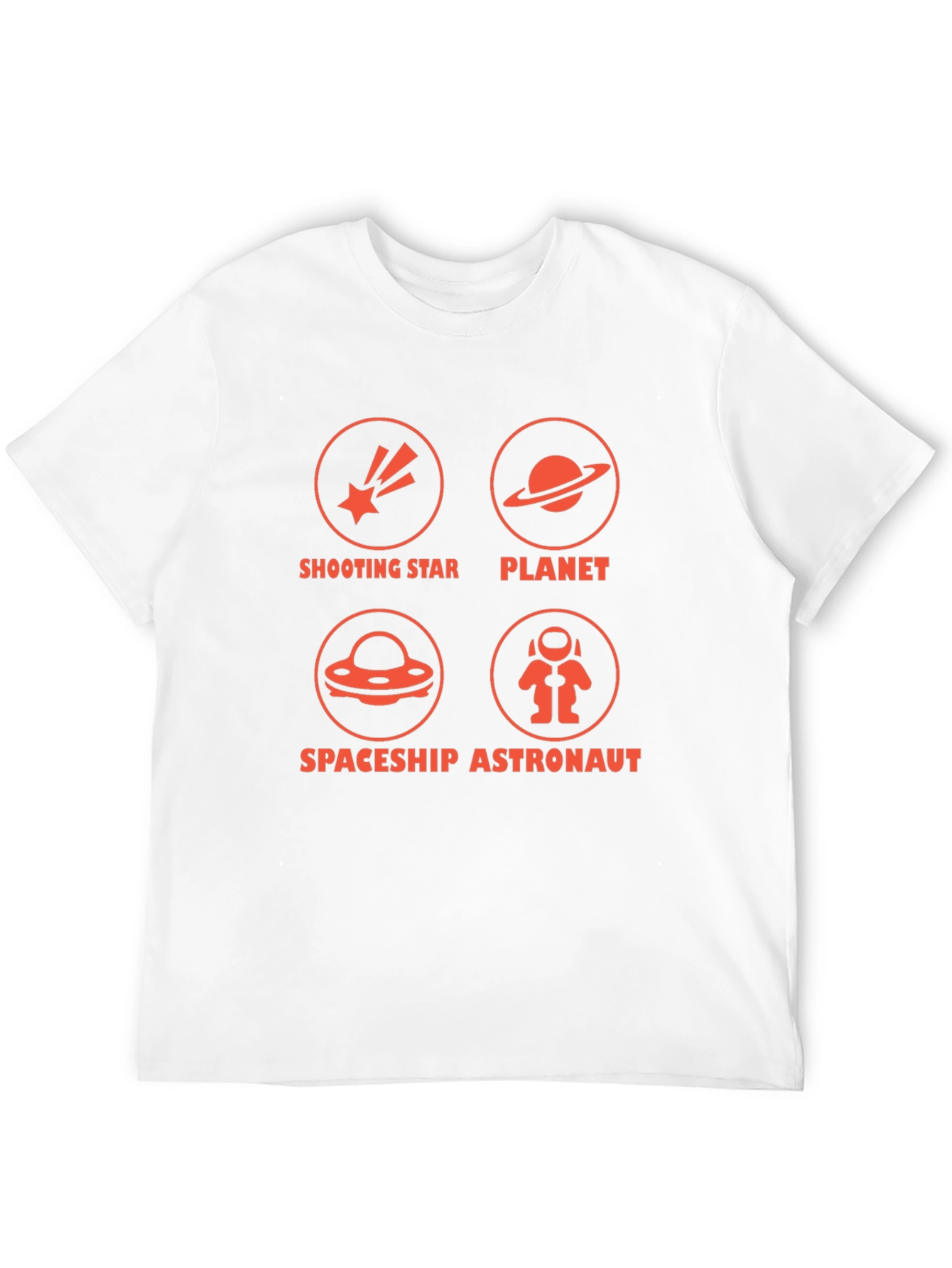 Space Exploration Graphic T-Shirt Black Crew Neck