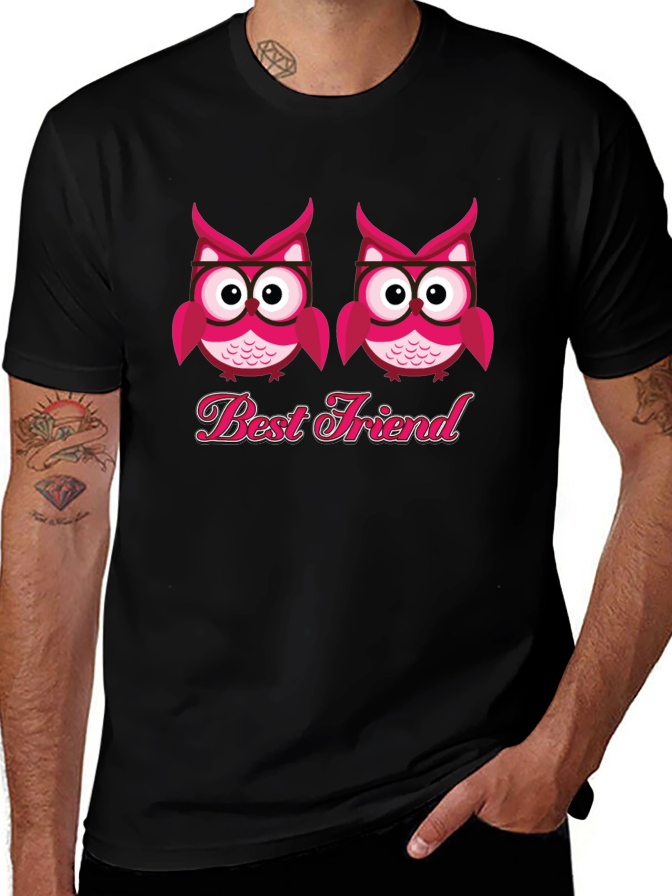 Best Friend Owl Tee - Cute Matching Shirt