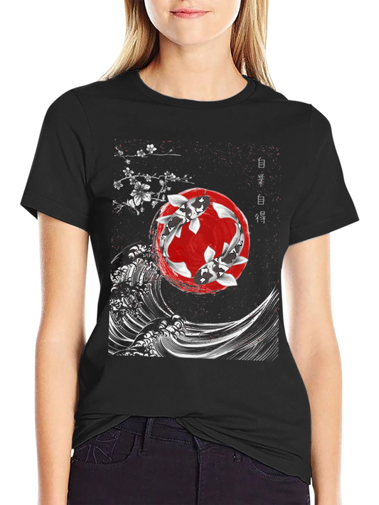 Koi Fish Japanese Art T-Shirt