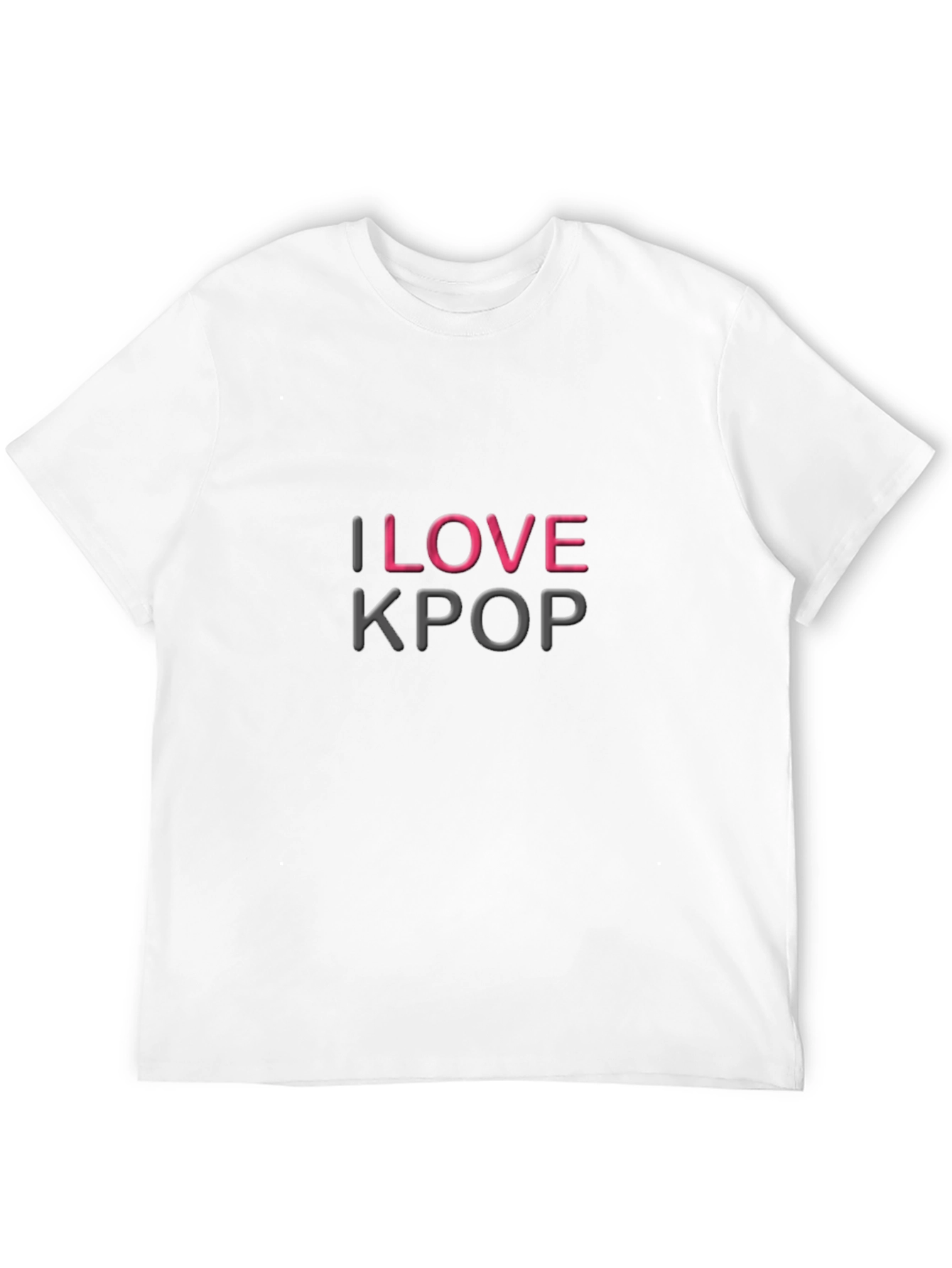 I Love Kpop Black T-Shirt