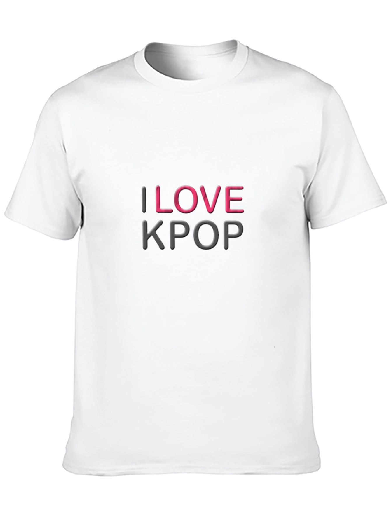 I Love Kpop Black T-Shirt
