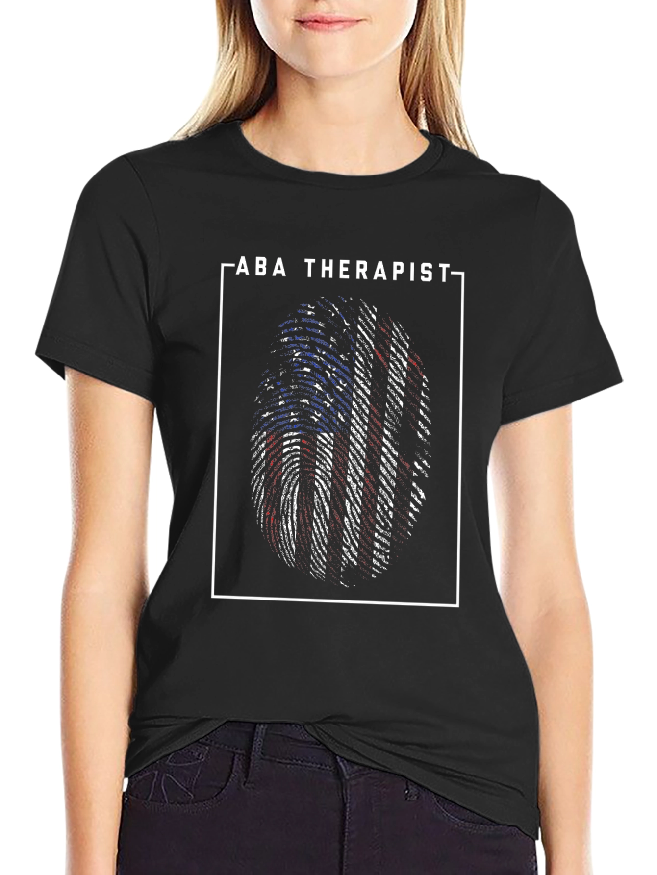 ABA Therapist American Flag T-Shirt