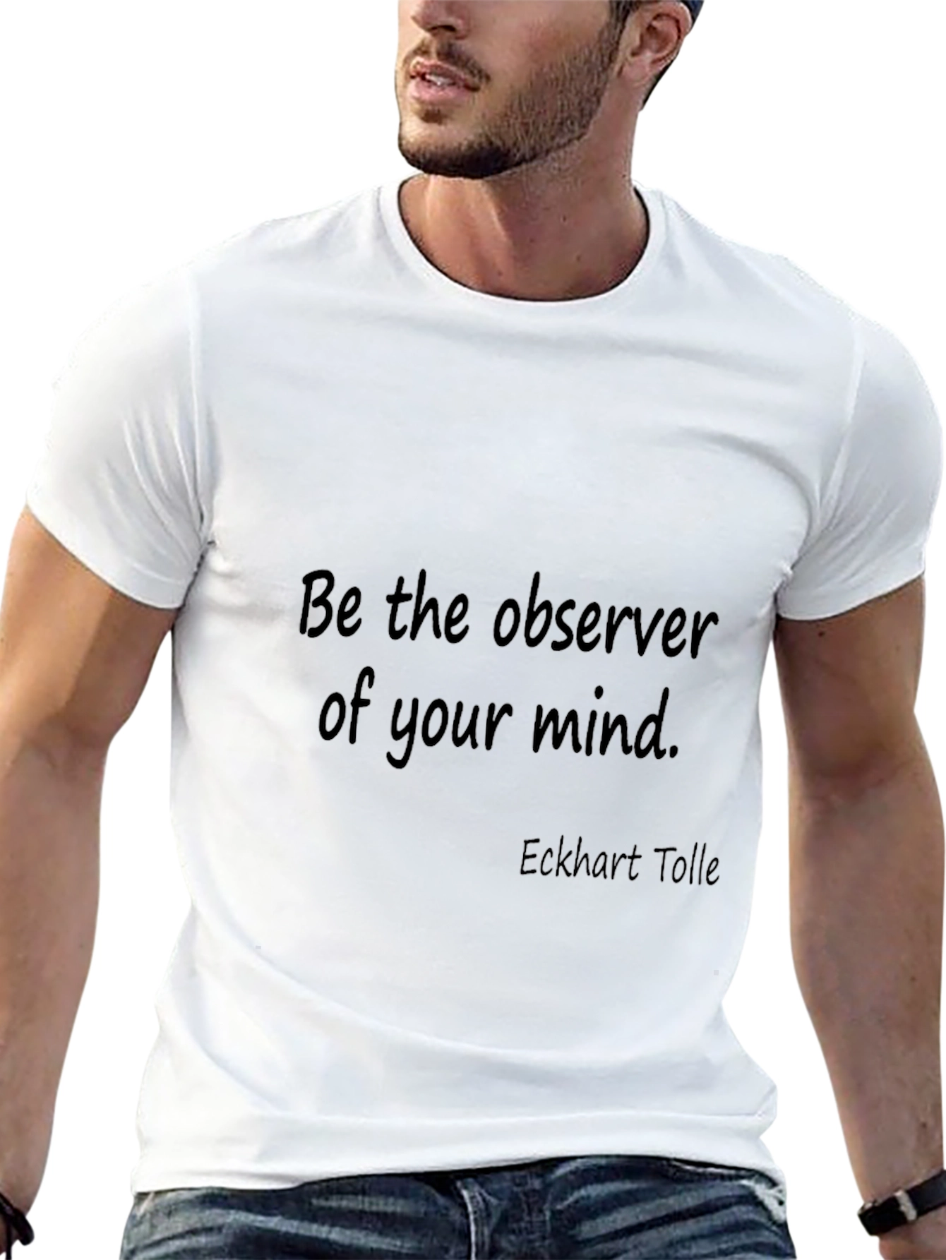 Observer Mindset Tee - Eckhart Tolle Inspired Black T-Shirt
