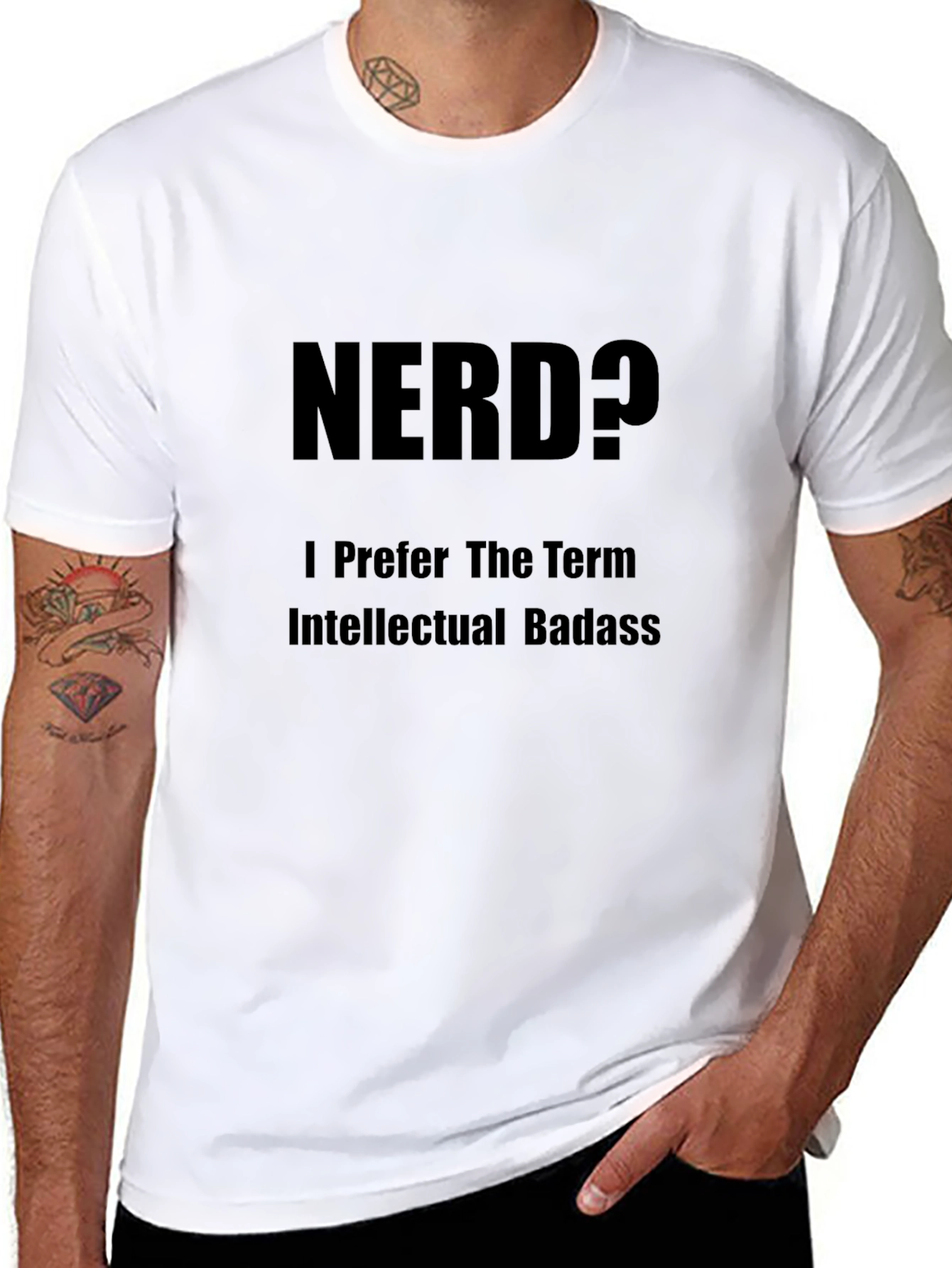 Nerd? Intellectual Badass Graphic Tee