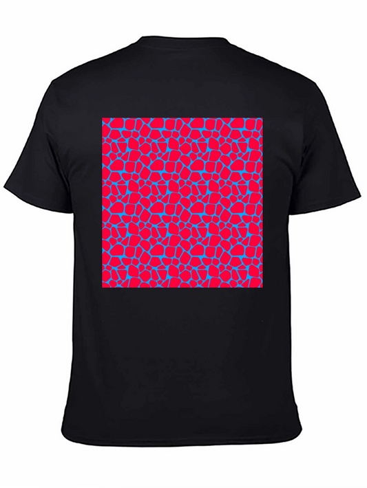 Abstract Mosaic T-Shirt - Modern Geometric Design