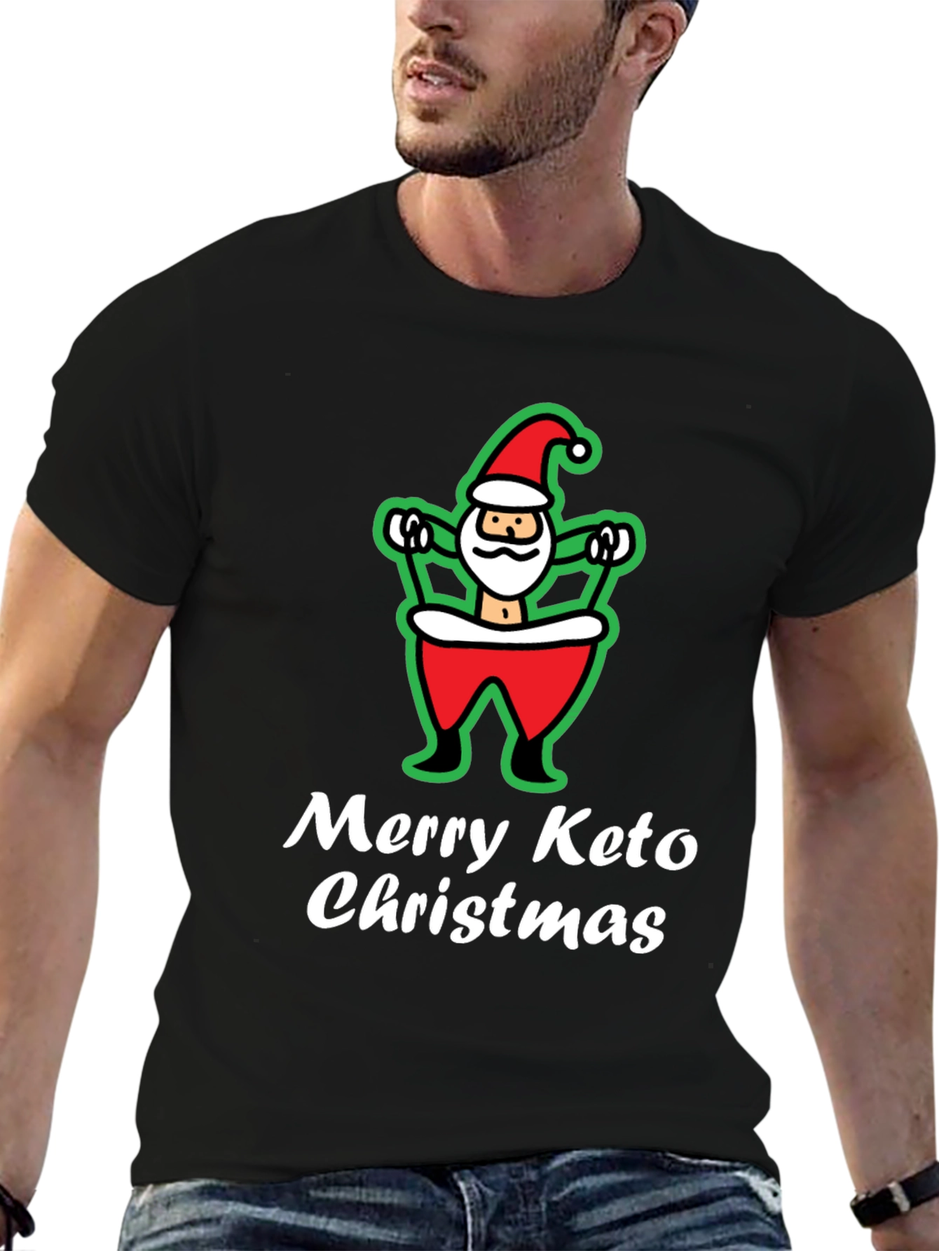 Merry Keto Christmas Graphic T-Shirt