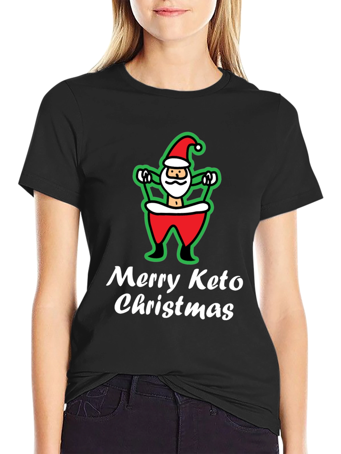 Merry Keto Christmas Graphic T-Shirt