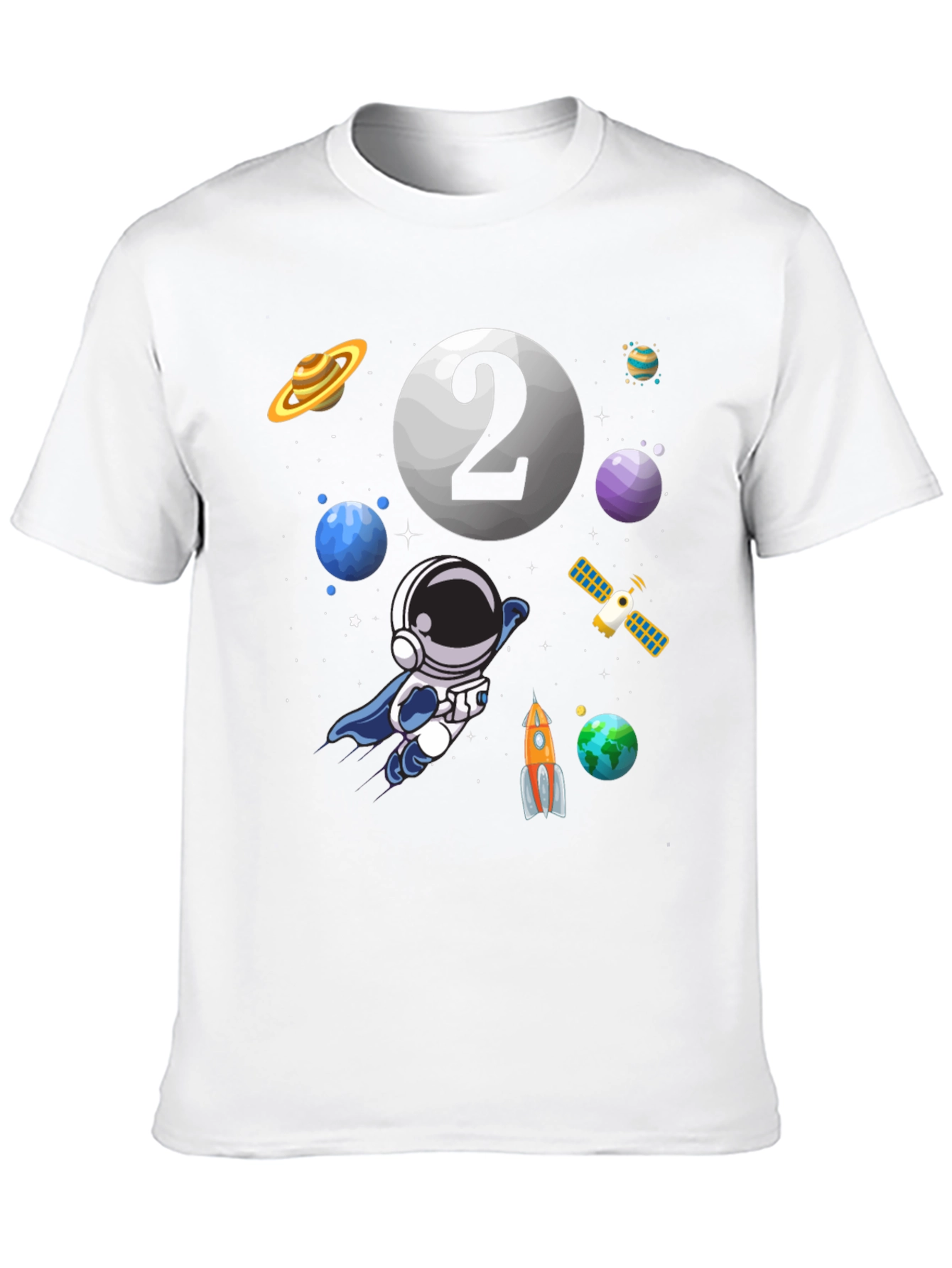 Astronaut 2nd Birthday T-Shirt - Space Theme