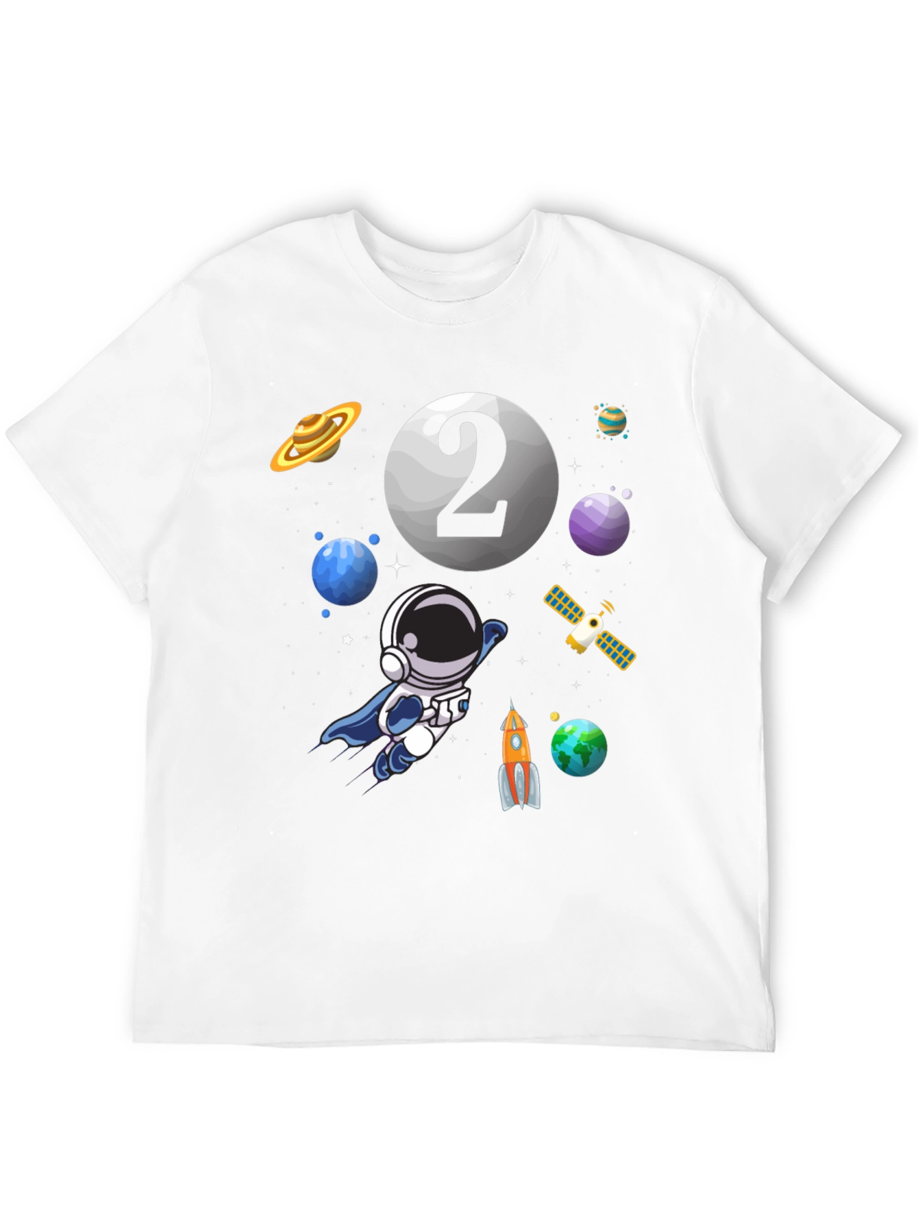 Astronaut 2nd Birthday T-Shirt - Space Theme