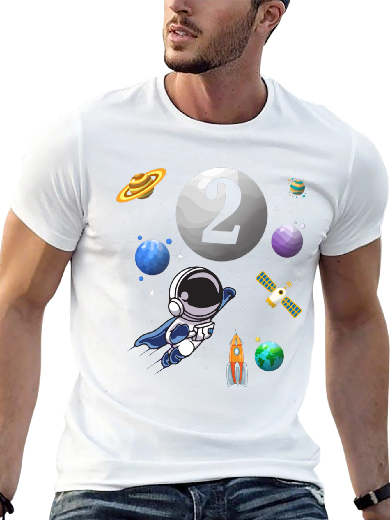 Astronaut 2nd Birthday T-Shirt - Space Theme