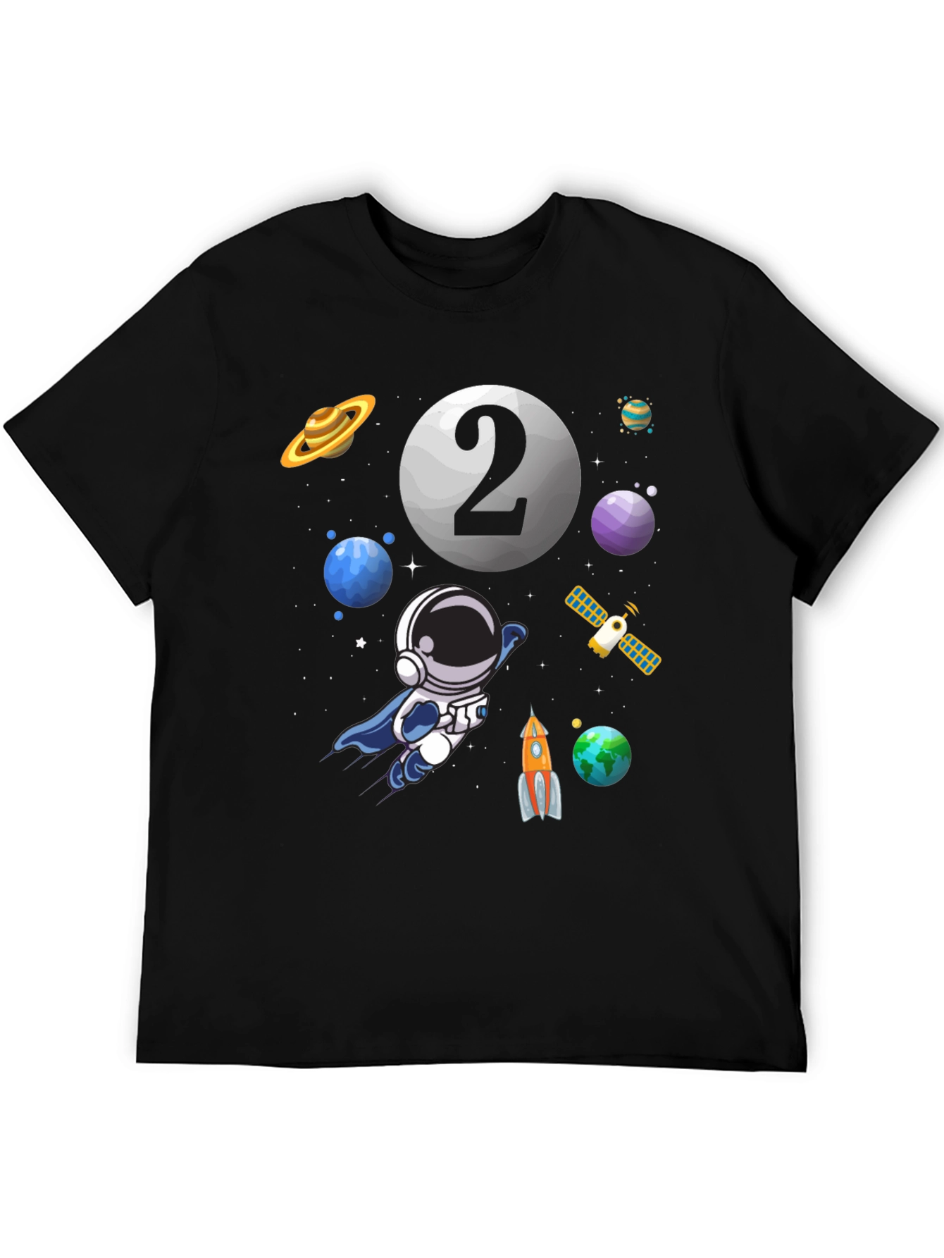 Astronaut 2nd Birthday T-Shirt - Space Theme