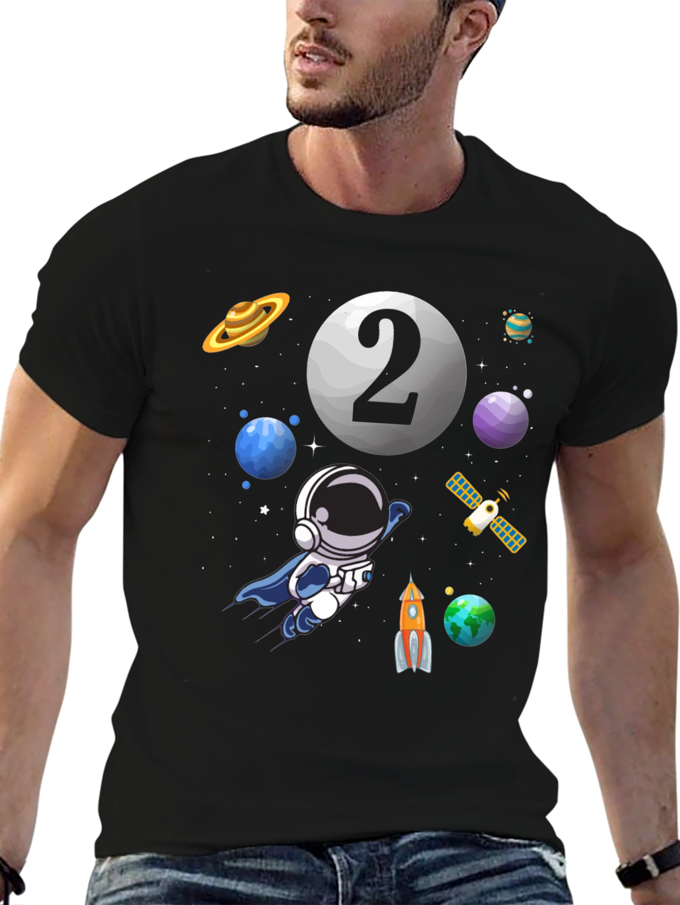 Astronaut 2nd Birthday T-Shirt - Space Theme