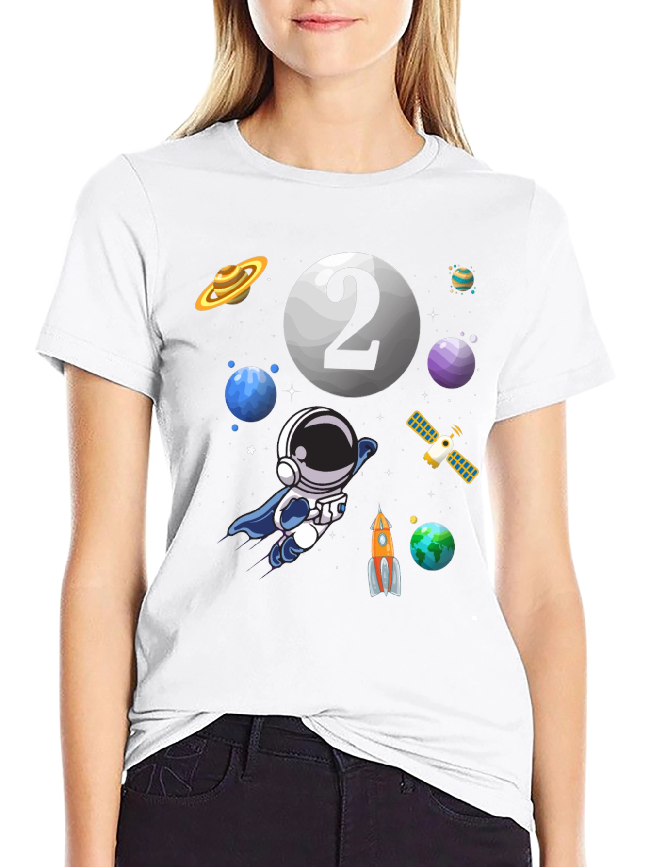 Astronaut 2nd Birthday T-Shirt - Space Theme