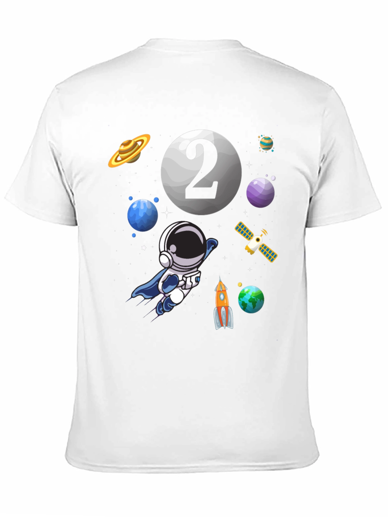 Astronaut 2nd Birthday T-Shirt - Space Theme