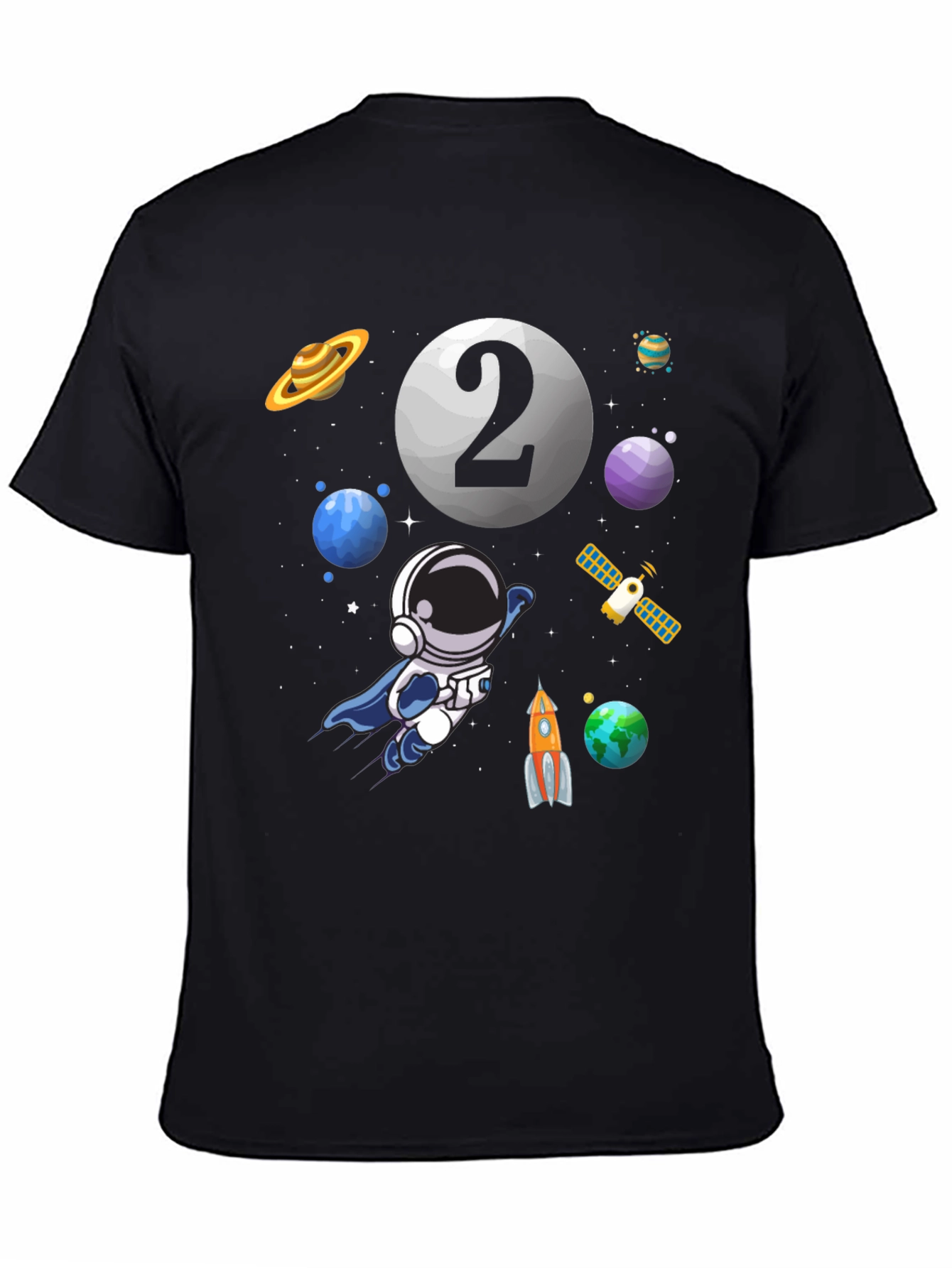 Astronaut 2nd Birthday T-Shirt - Space Theme