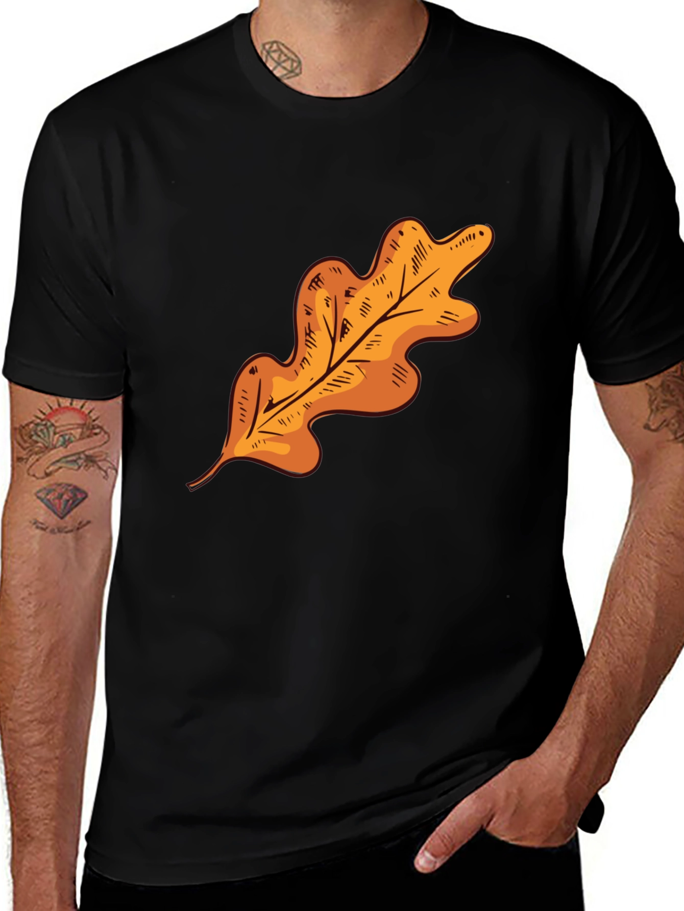 Autumn Leaf Graphic T-Shirt - Stylish Fall Apparel
