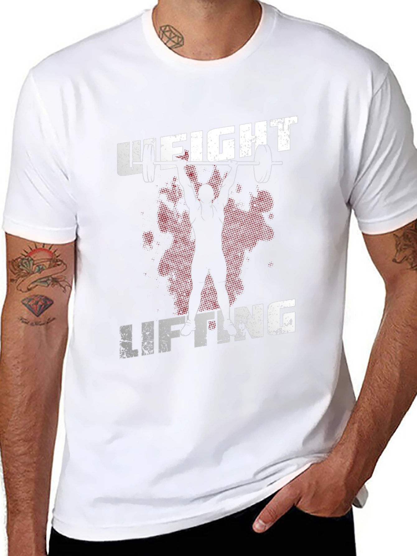 Weight Lifting T-Shirt Gym Fitness Tee