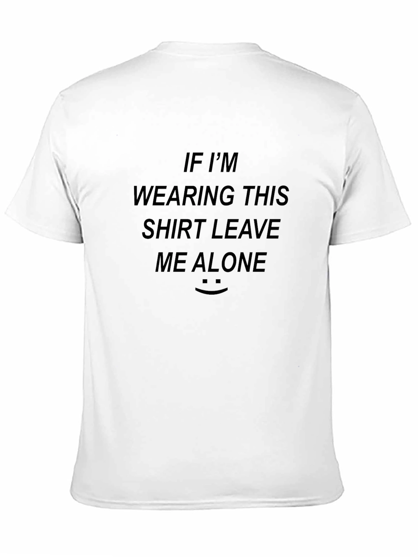 Mens Black Leave Me Alone Graphic Tee