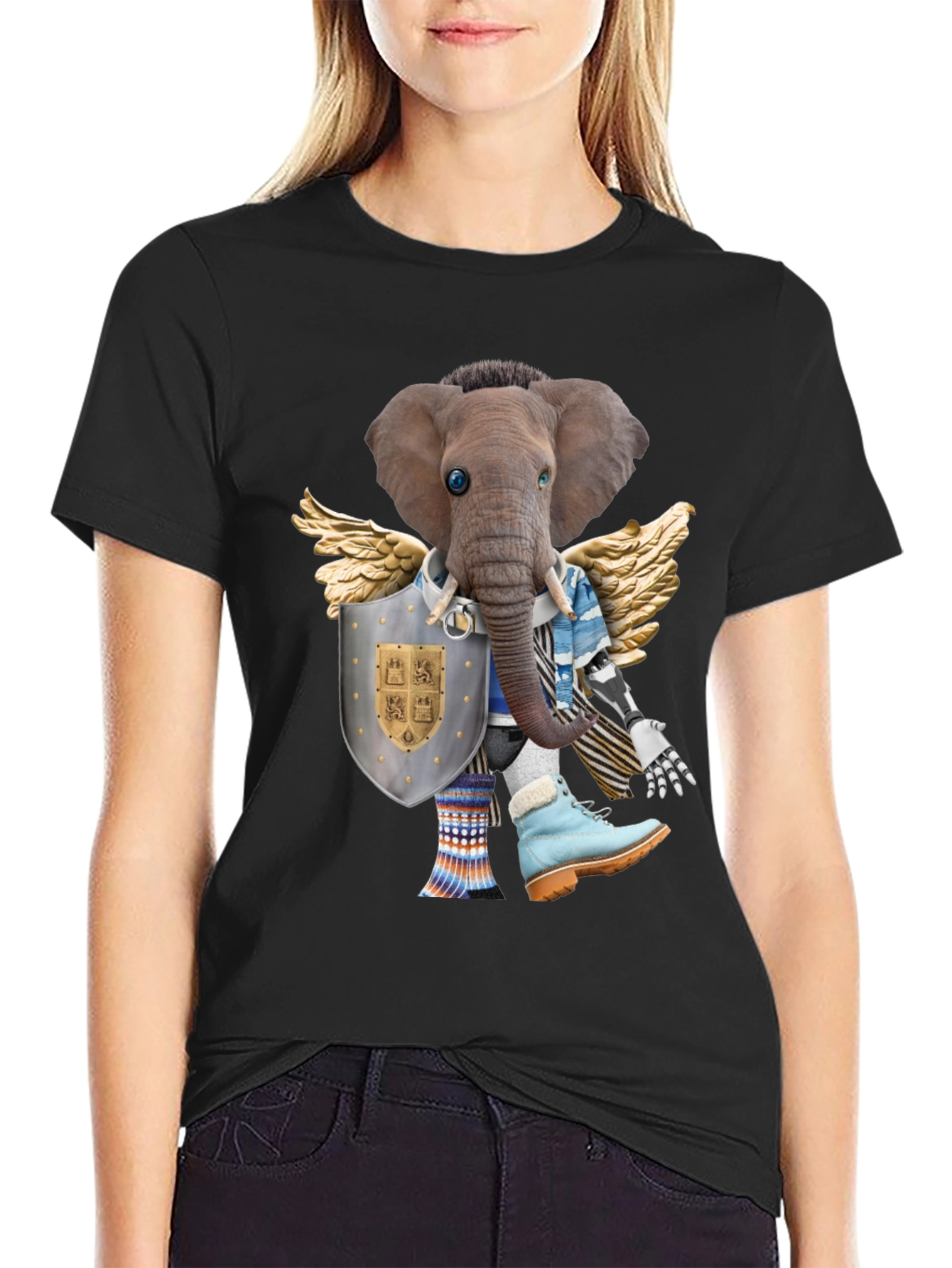 Elephant Knight T-Shirt - Unique Graphic Tee