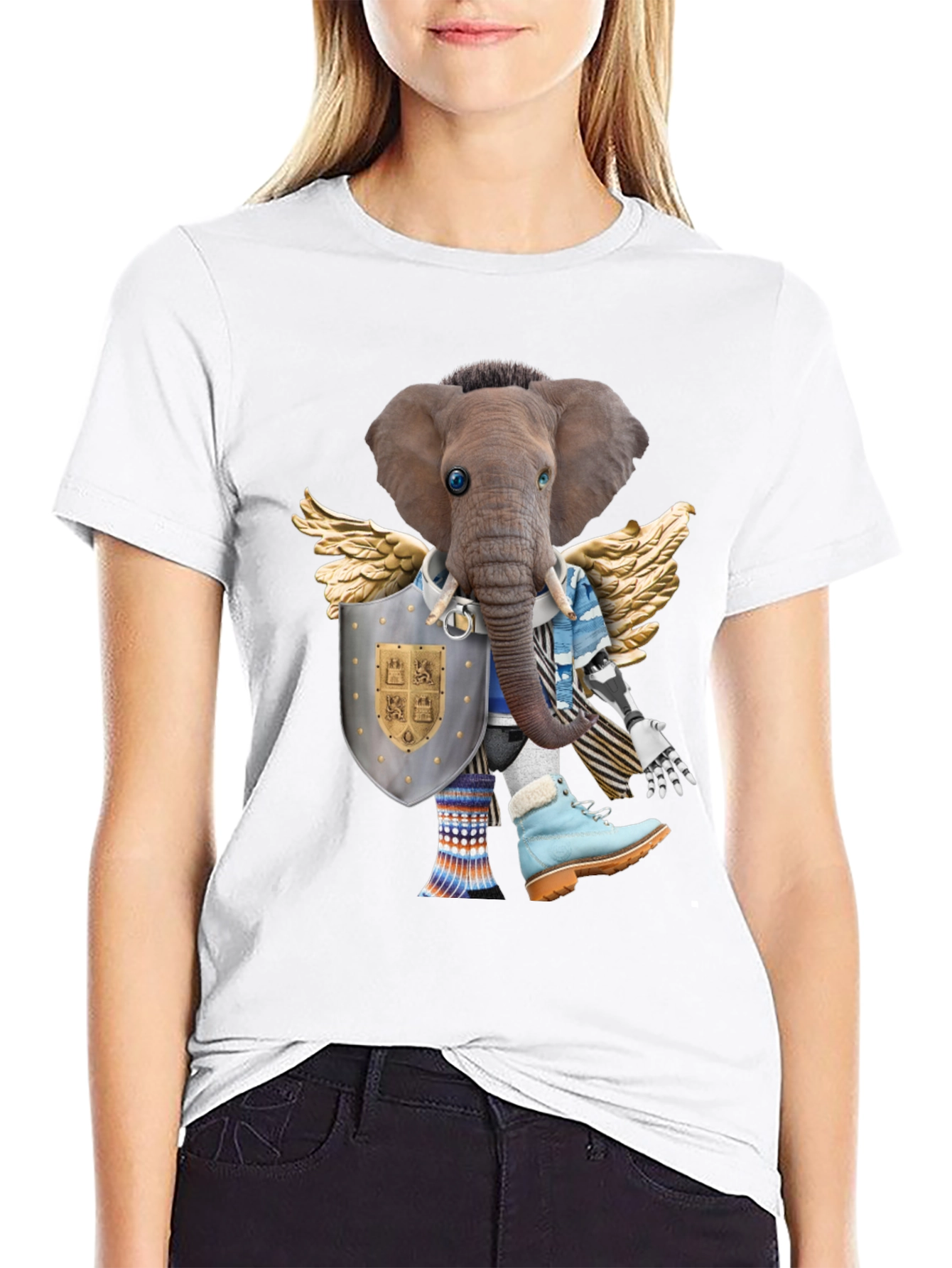 Elephant Knight T-Shirt - Unique Graphic Tee