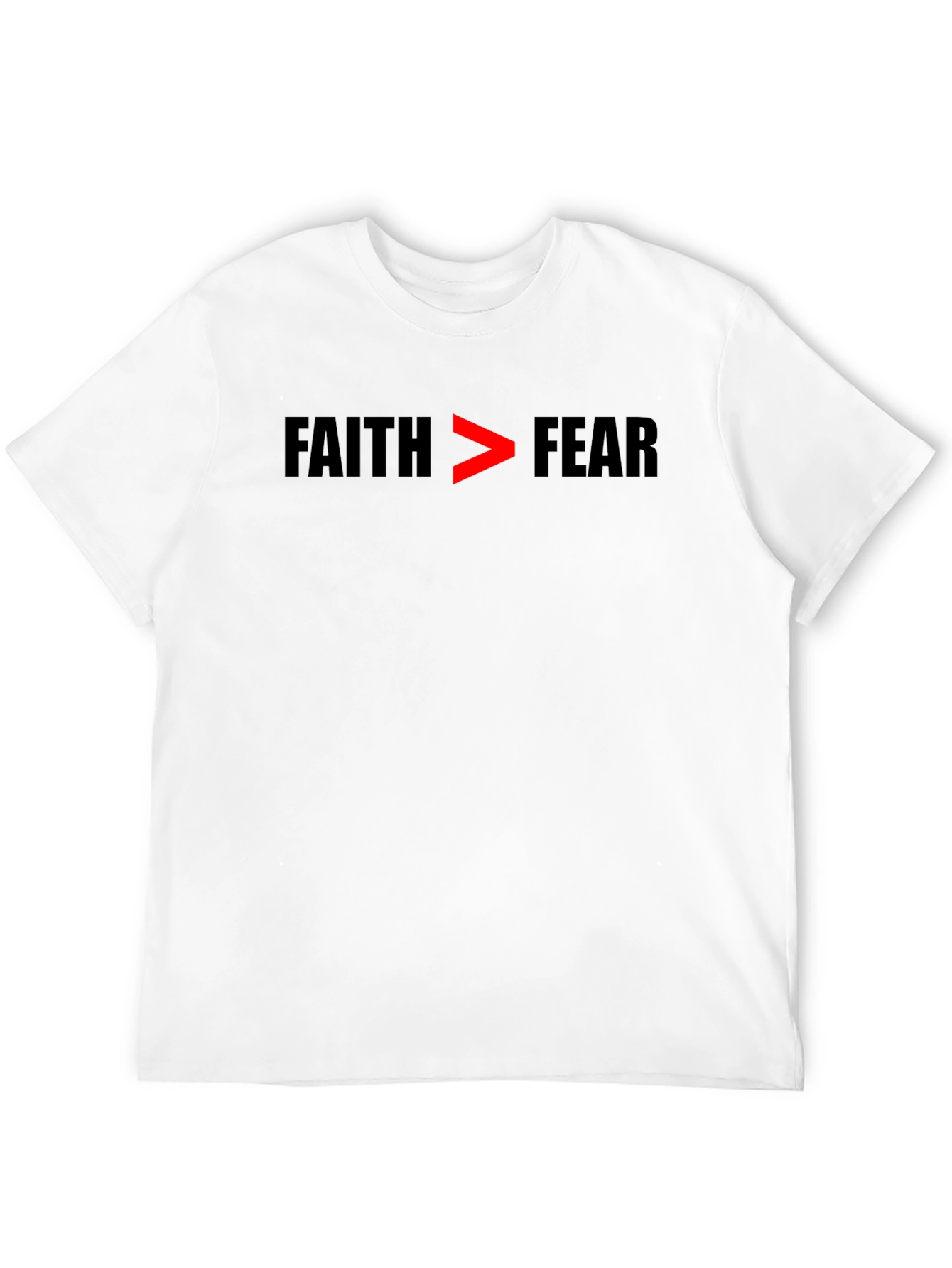 Faith Over Fear Graphic Tee - Inspirational Black T-Shirt