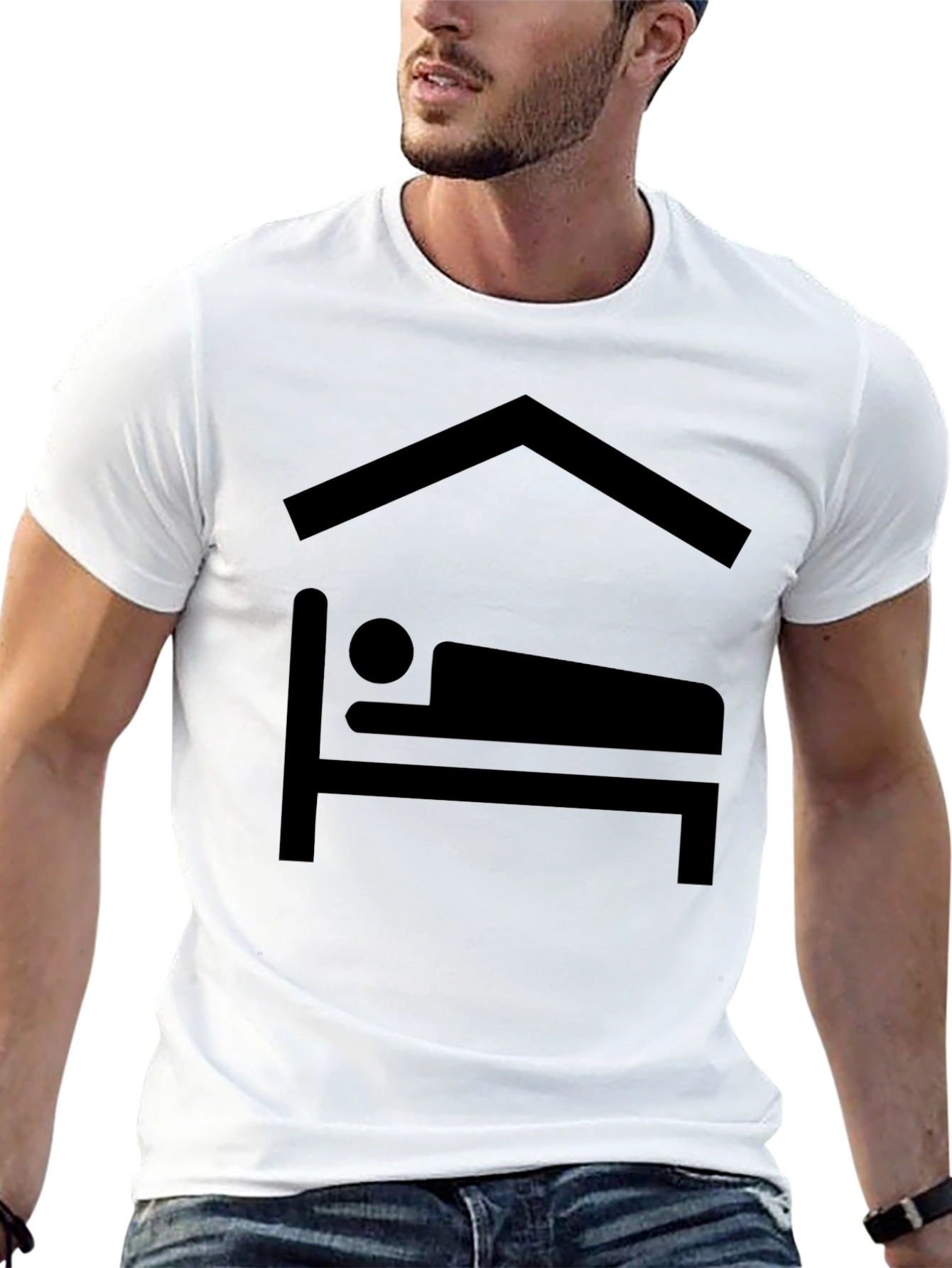 Cozy Time Black T-Shirt - Sleepy Design