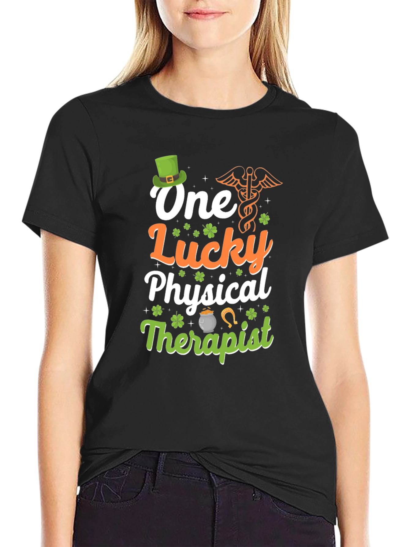 Lucky Physical Therapist St. Patricks Day T-Shirt