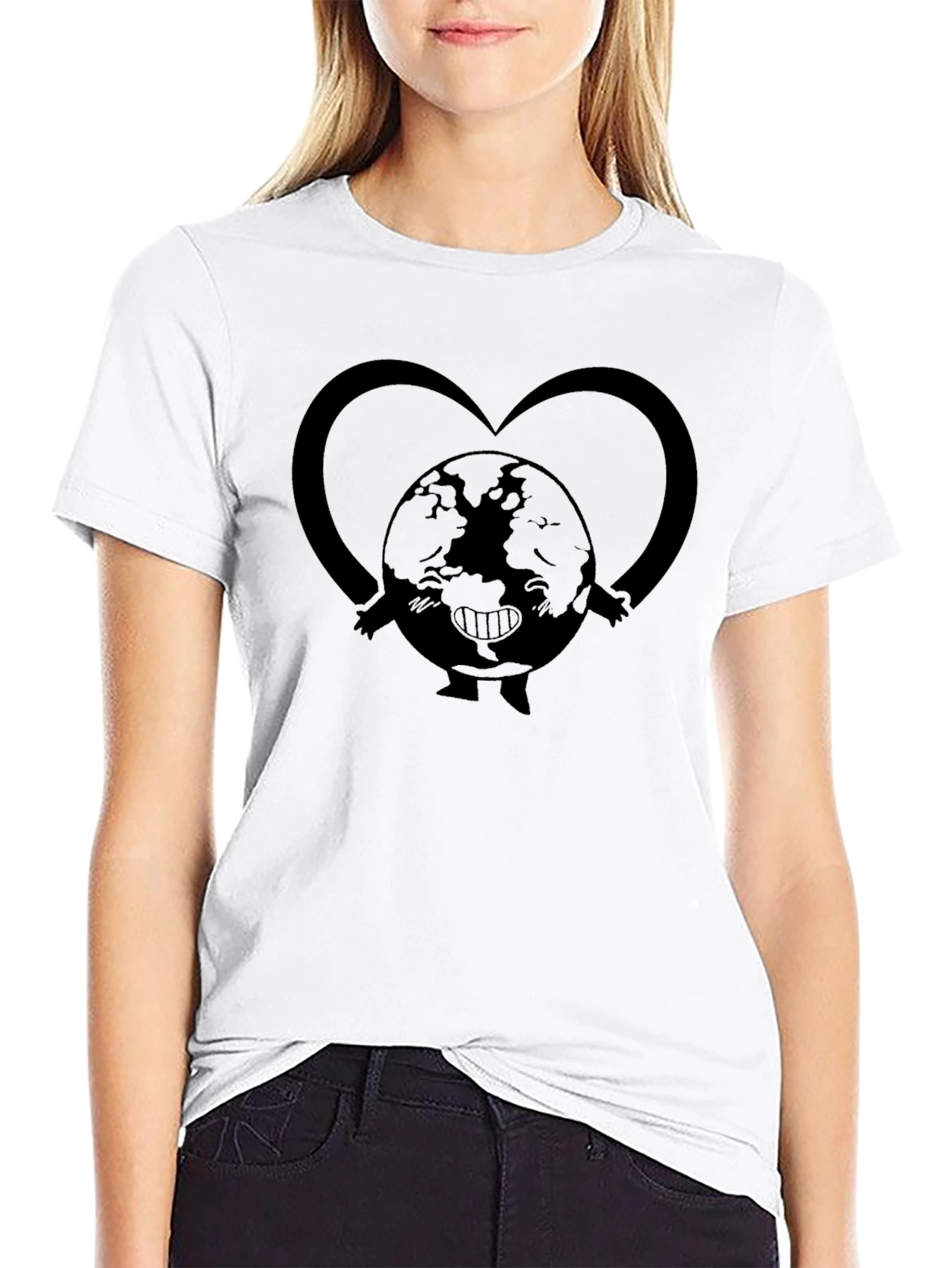Earth Heart Graphic Tee - Love Our Planet