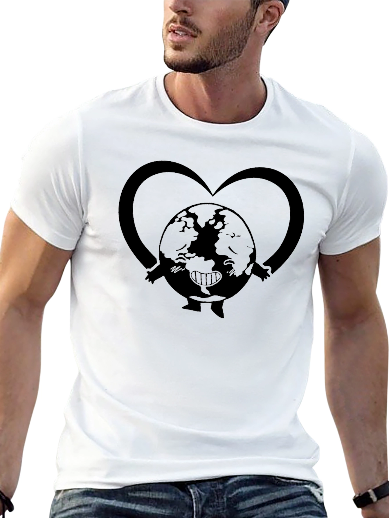 Earth Heart Graphic Tee - Love Our Planet