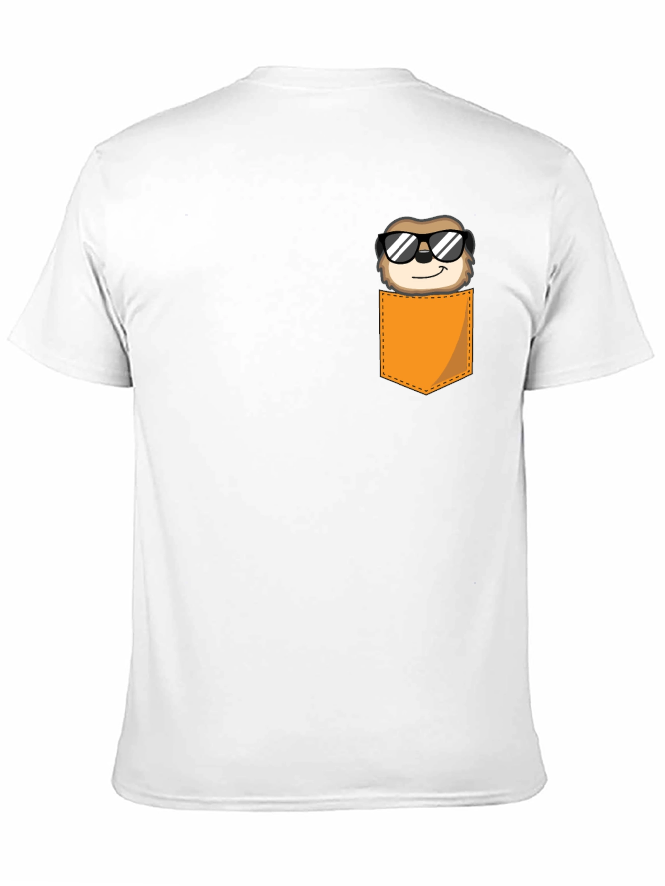 Cool Sloth Pocket T-Shirt - Black