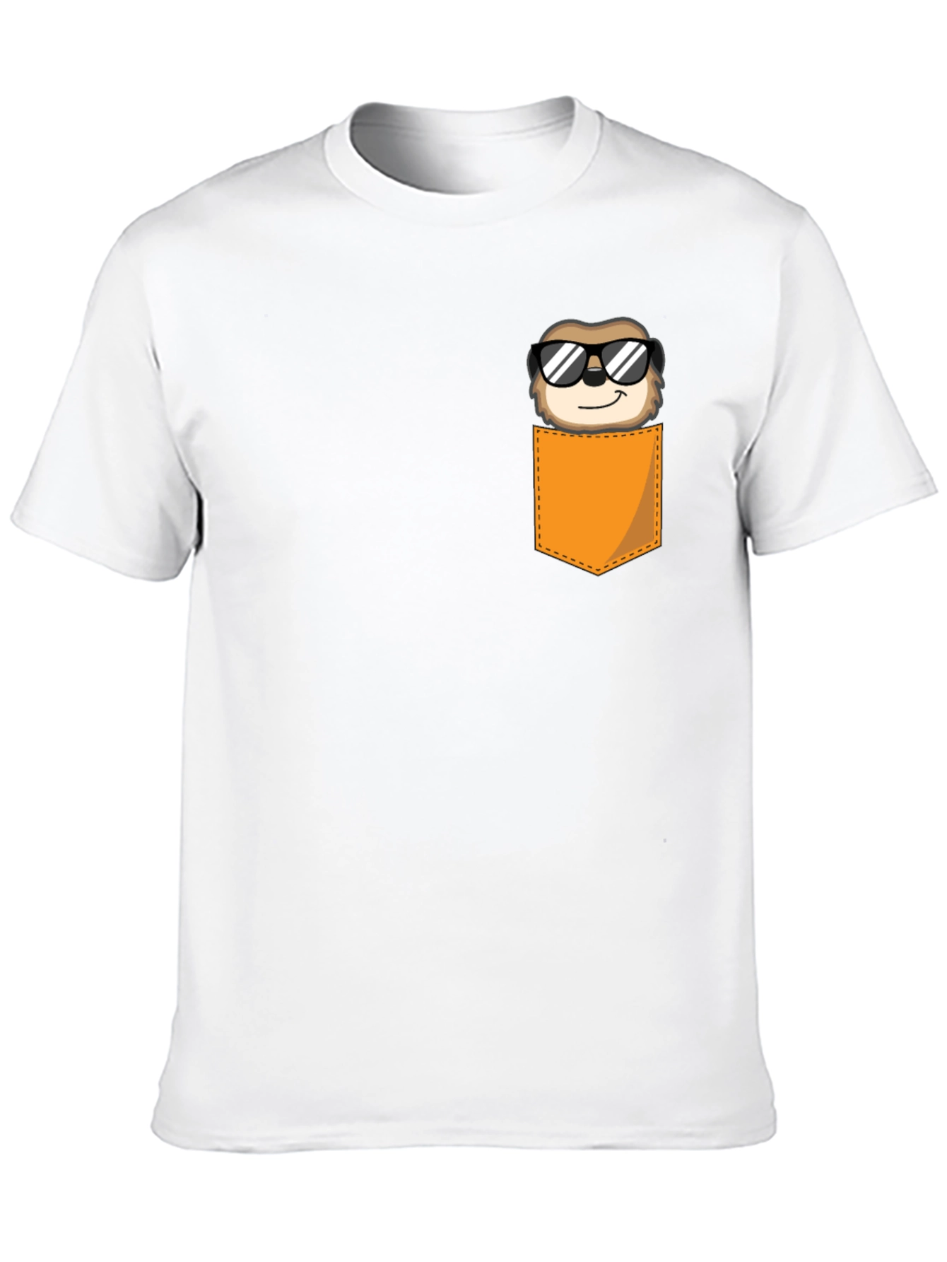 Cool Sloth Pocket T-Shirt - Black