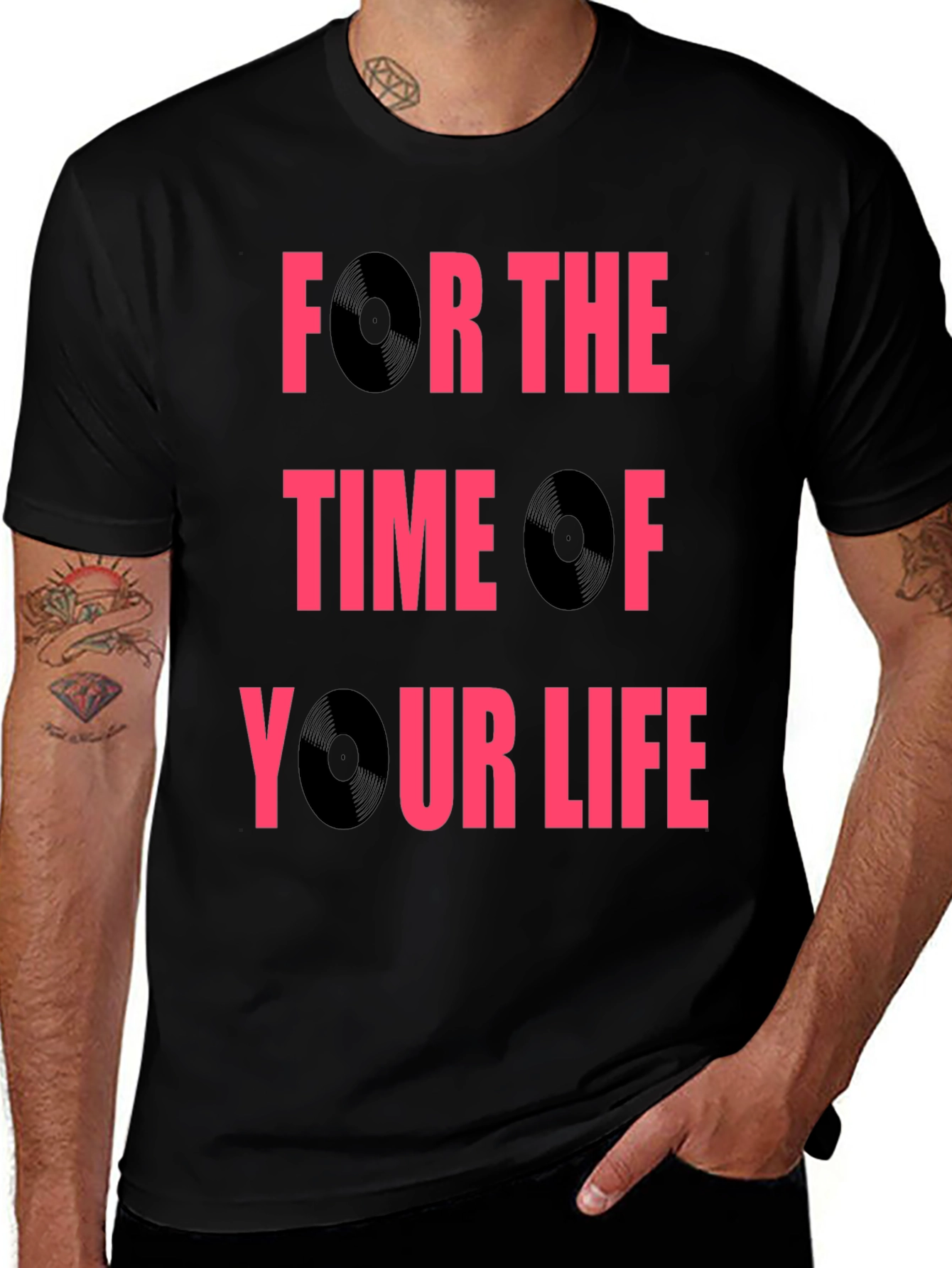 Retro Vinyl Record Graphic T-Shirt