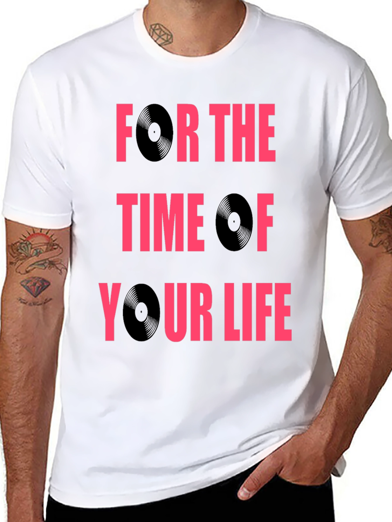 Retro Vinyl Record Graphic T-Shirt