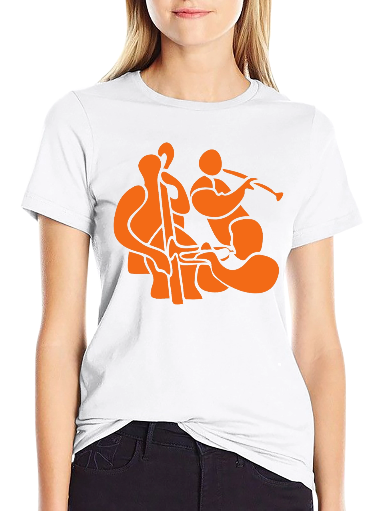 Jazz Trio Black T-Shirt - Musical Graphic Tee