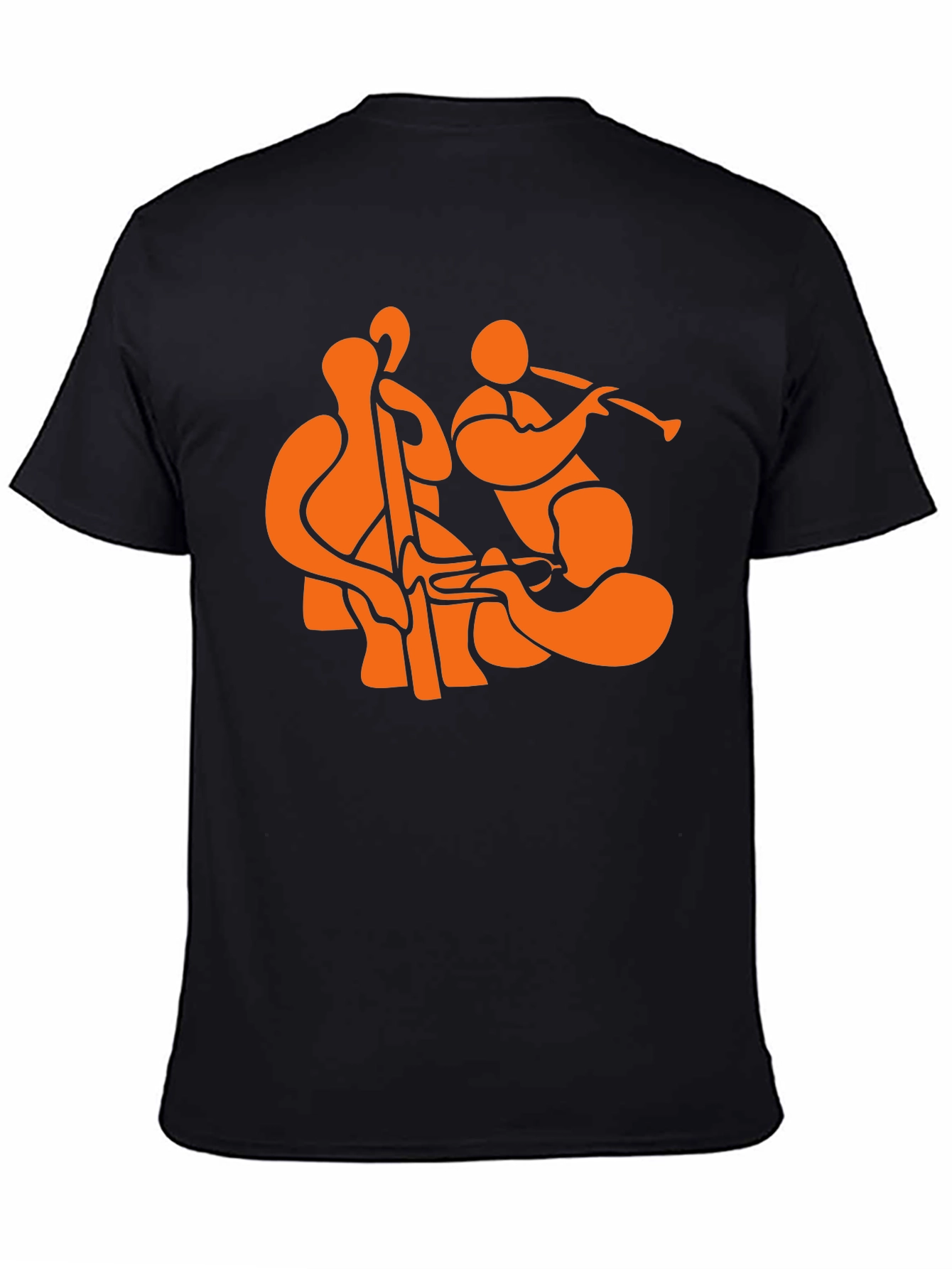 Jazz Trio Black T-Shirt - Musical Graphic Tee