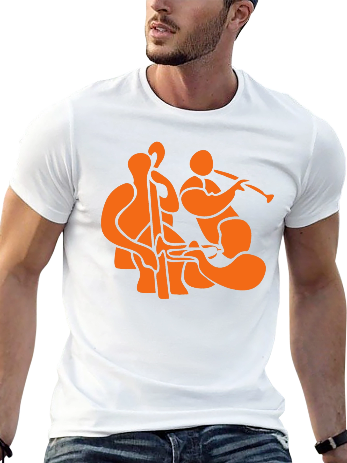 Jazz Trio Black T-Shirt - Musical Graphic Tee