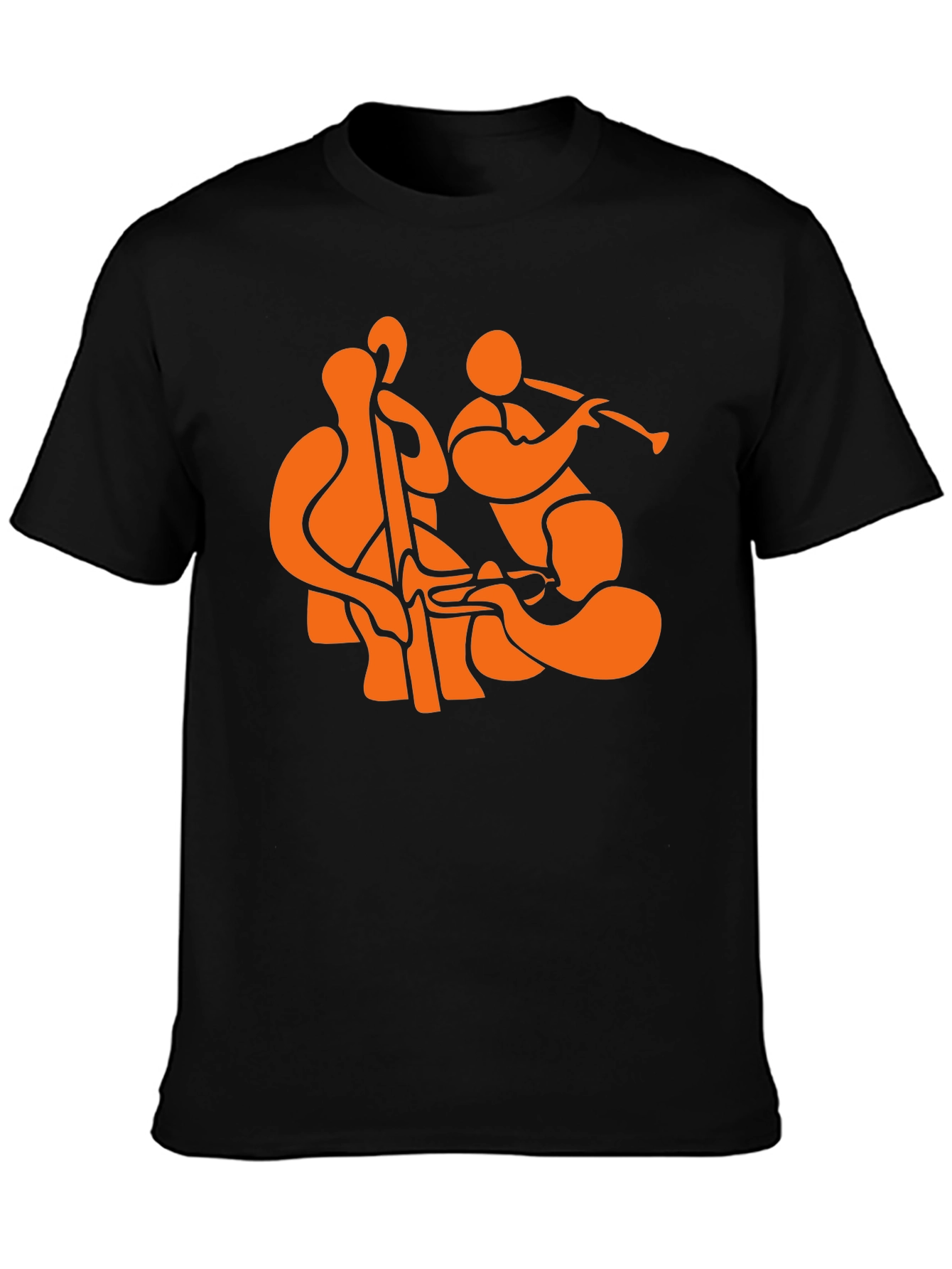 Jazz Trio Black T-Shirt - Musical Graphic Tee