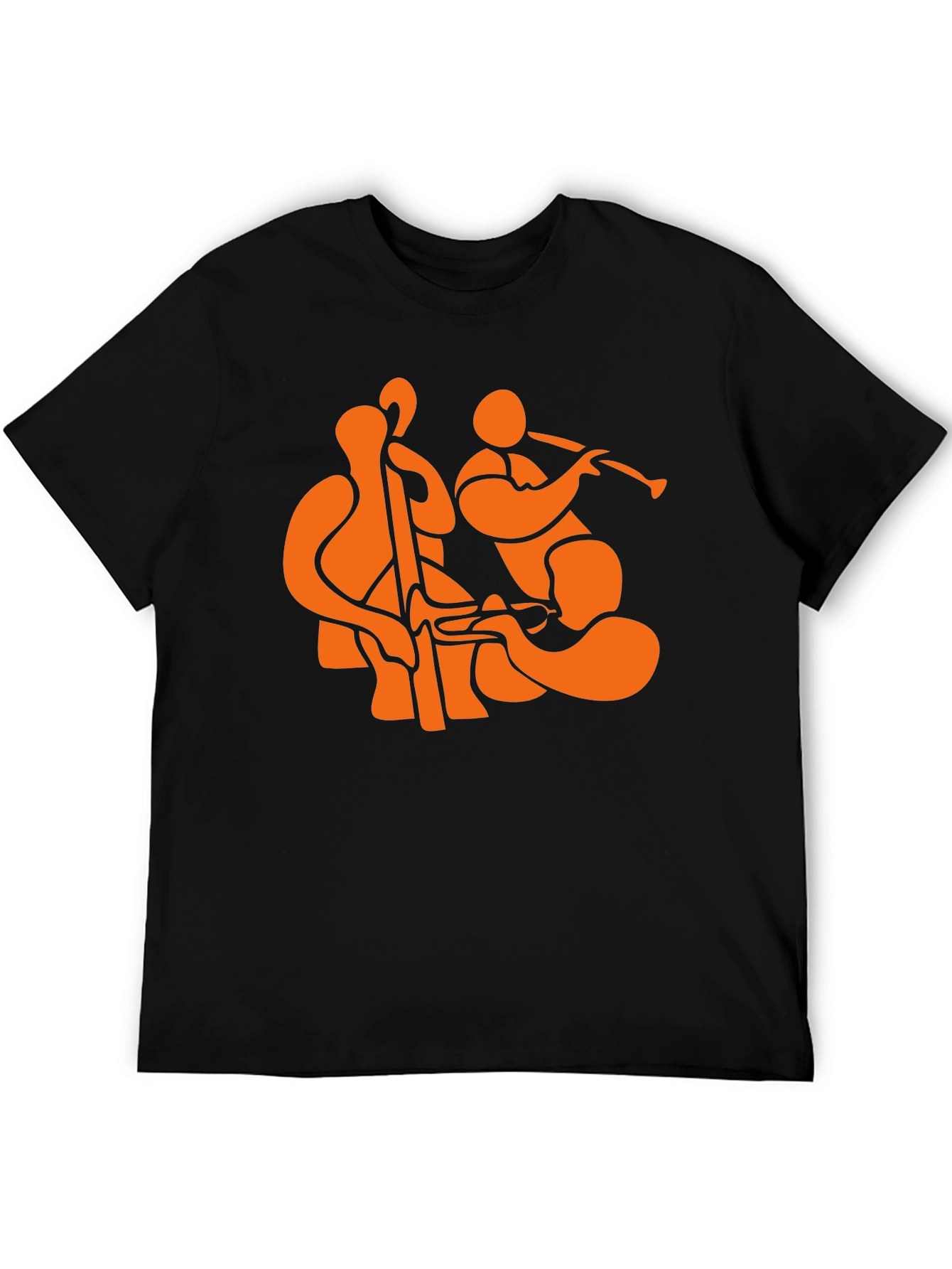Jazz Trio Black T-Shirt - Musical Graphic Tee