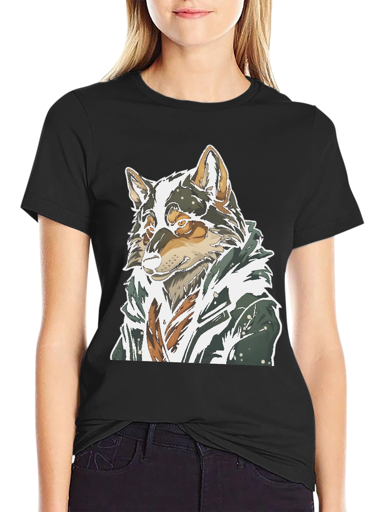 Wolf Graphic Tee - Stylish Unisex Cotton T-Shirt