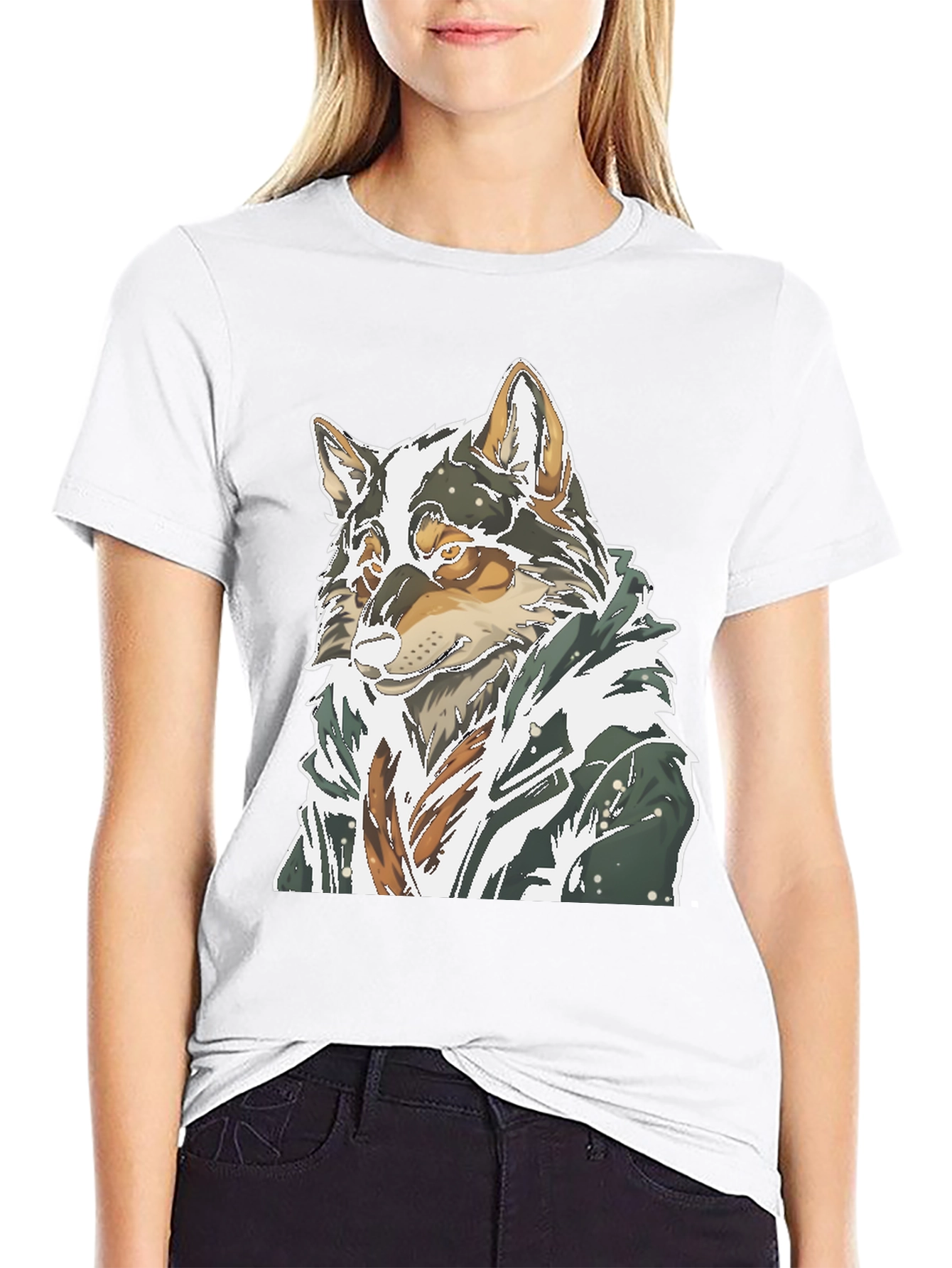 Wolf Graphic Tee - Stylish Unisex Cotton T-Shirt