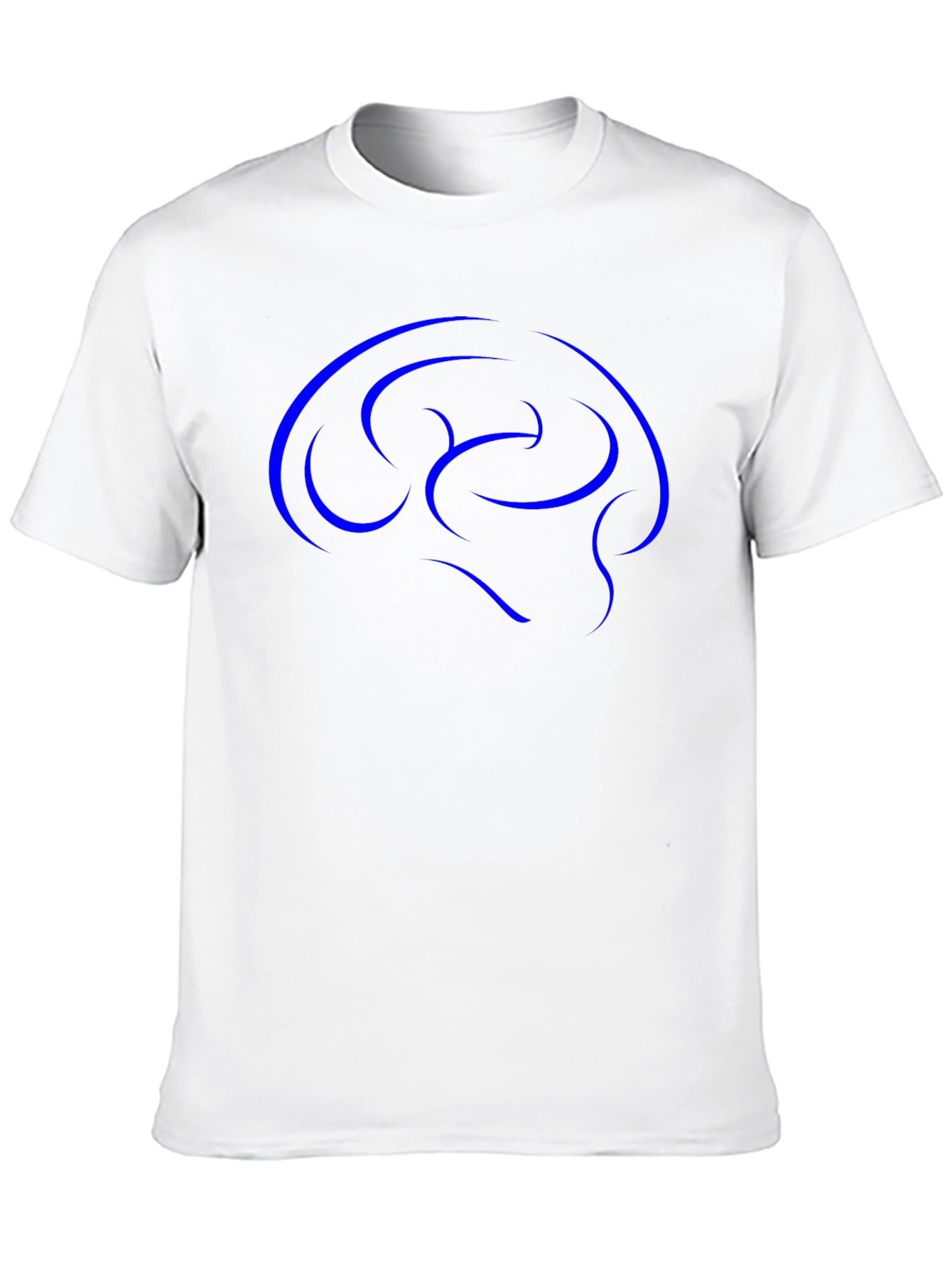 Abstract Brain Graphic Tee - Black