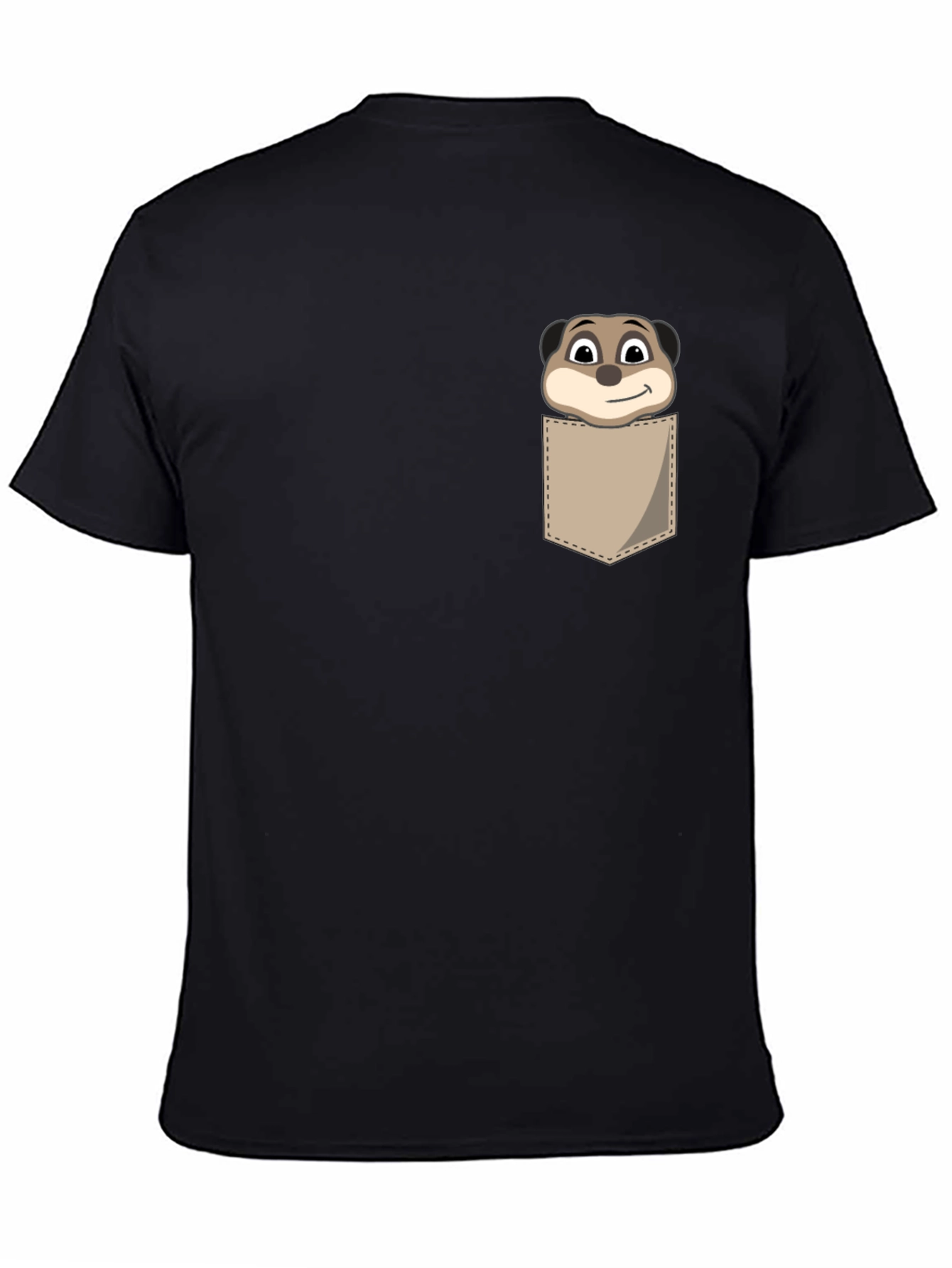 Meerkat Pocket T-Shirt - Novelty Animal Tee