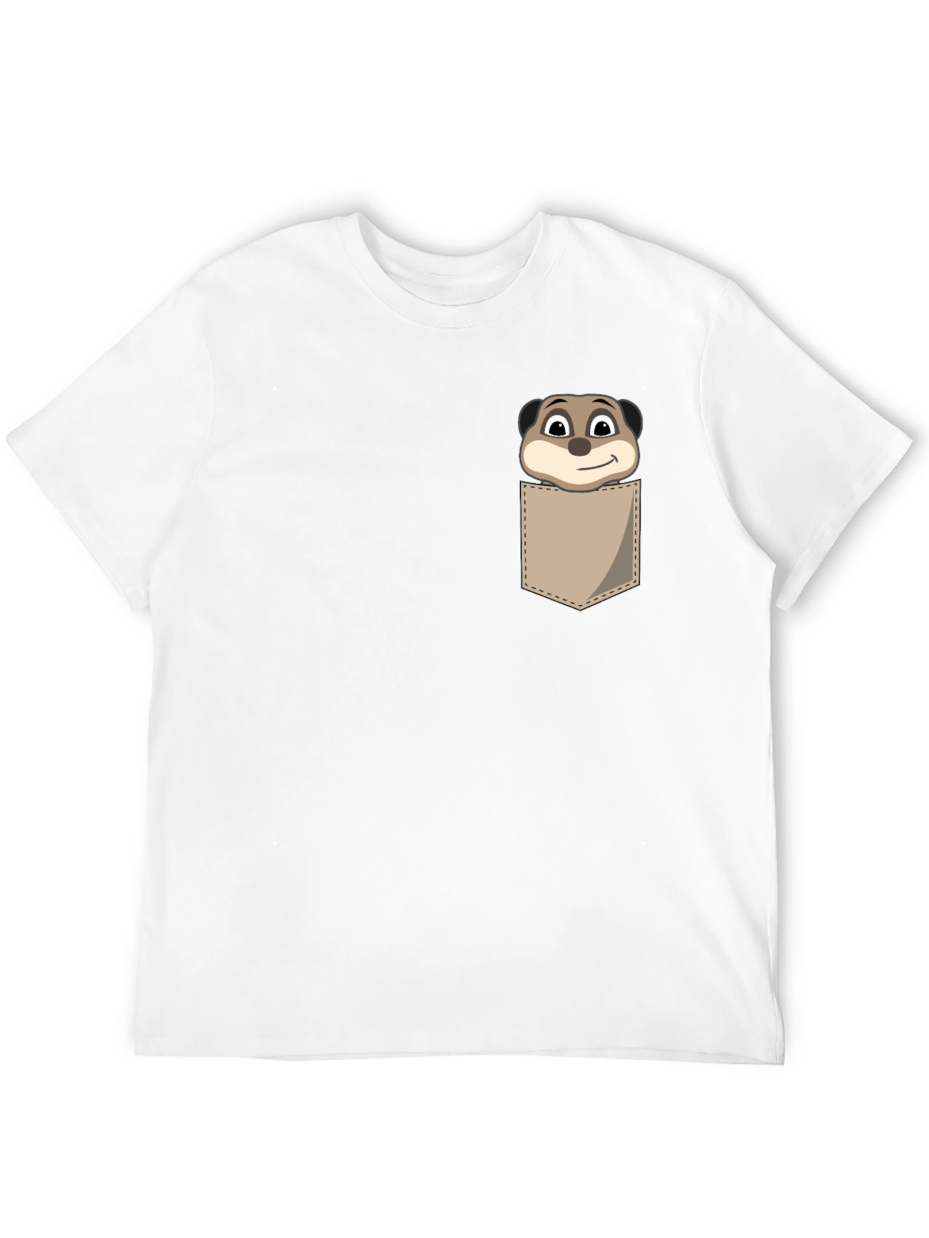 Meerkat Pocket T-Shirt - Novelty Animal Tee